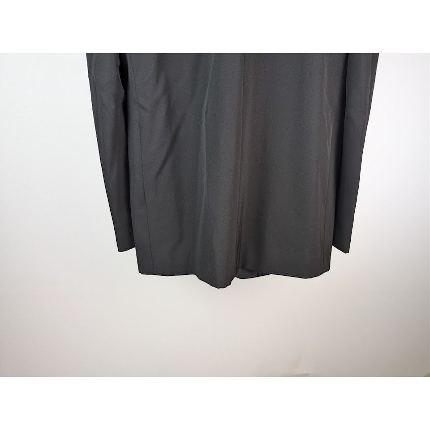 Balenciaga o1rshd1 Oversized Tuxedo Jacket in Black Wool Barathea Size US XXS / EU 40 - 14 Thumbnail