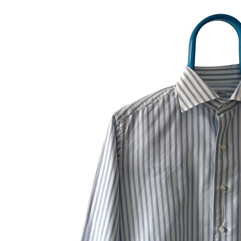 Loro Piana Loro Piana Shirt Striped Italy Highend Luxury Size US M / EU 48-50 / 2 - 2 Thumbnail