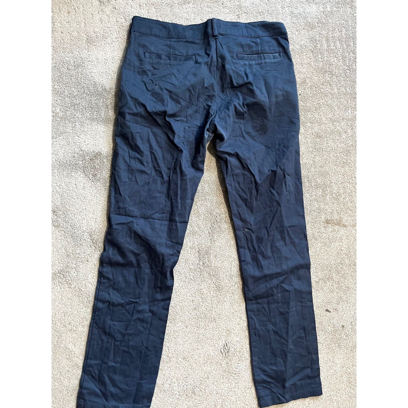 Dickies VINTAGE Dickies Women's Pants Skinny Size 9 Regular Navy Blue Cotton Spandex Casual Office Size 30" / US 8 / IT 44 - 3 Thumbnail