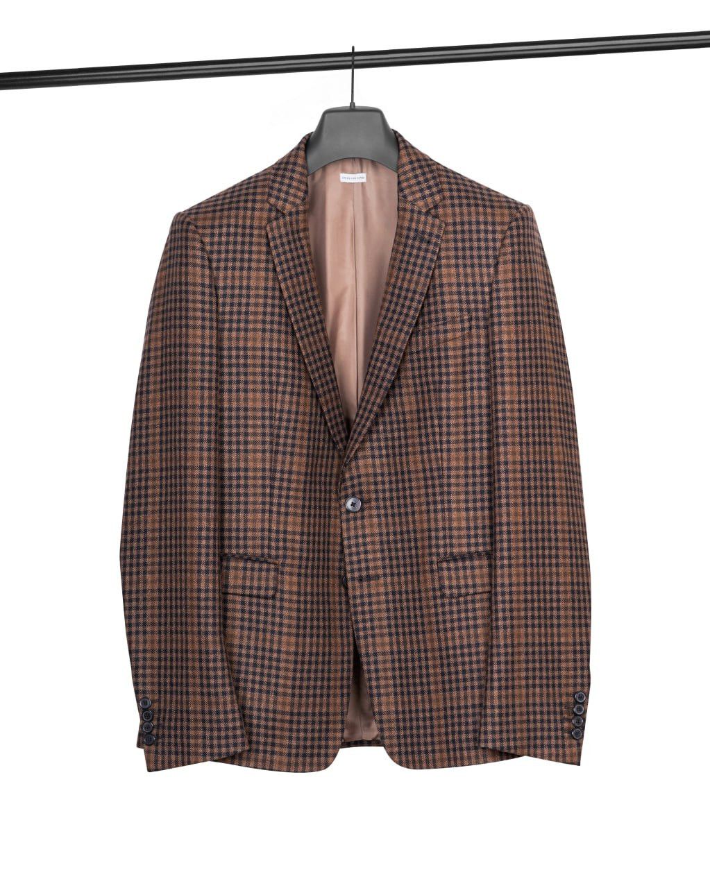 DRIES VAN NOTEN checked wool suit