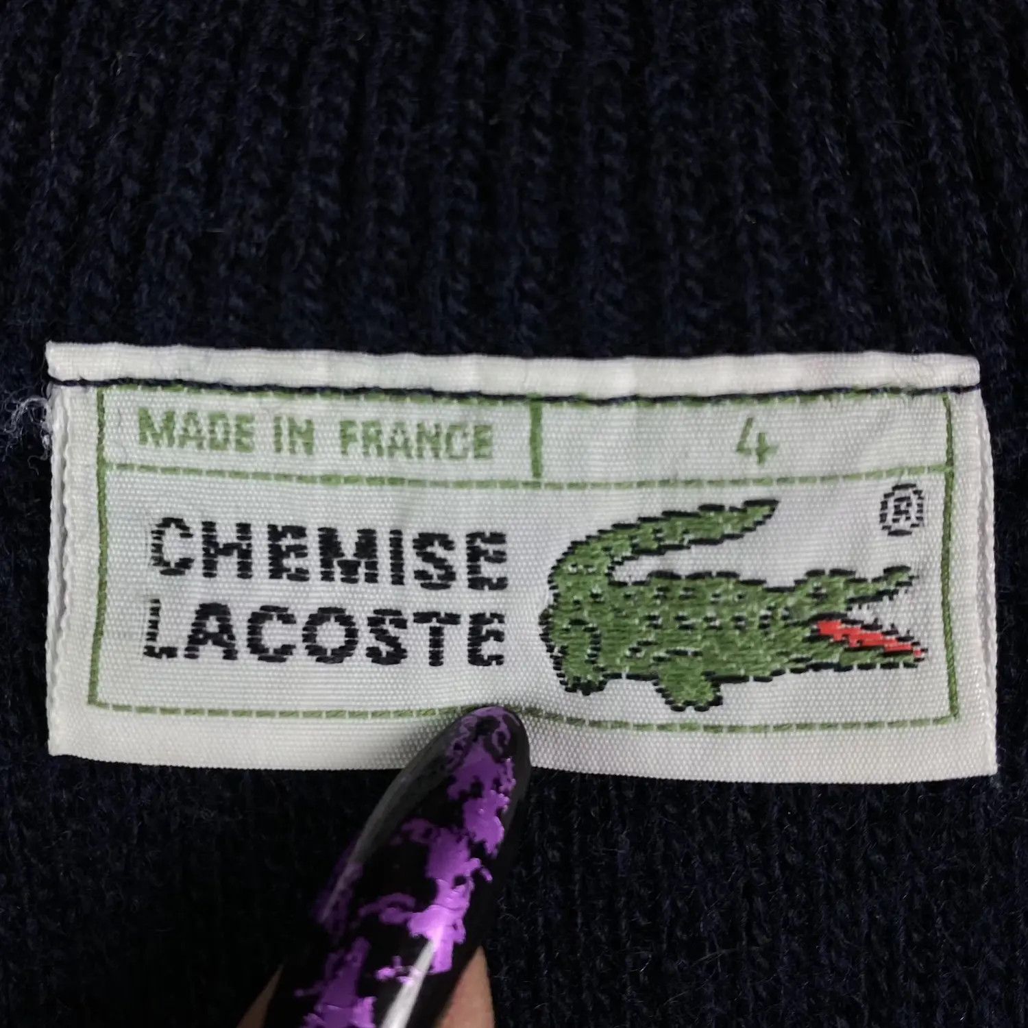 Lacoste Mens Sweater Chemise Lacoste Vintage Size L Size US L / EU 52-54 / 3 - 6 Thumbnail