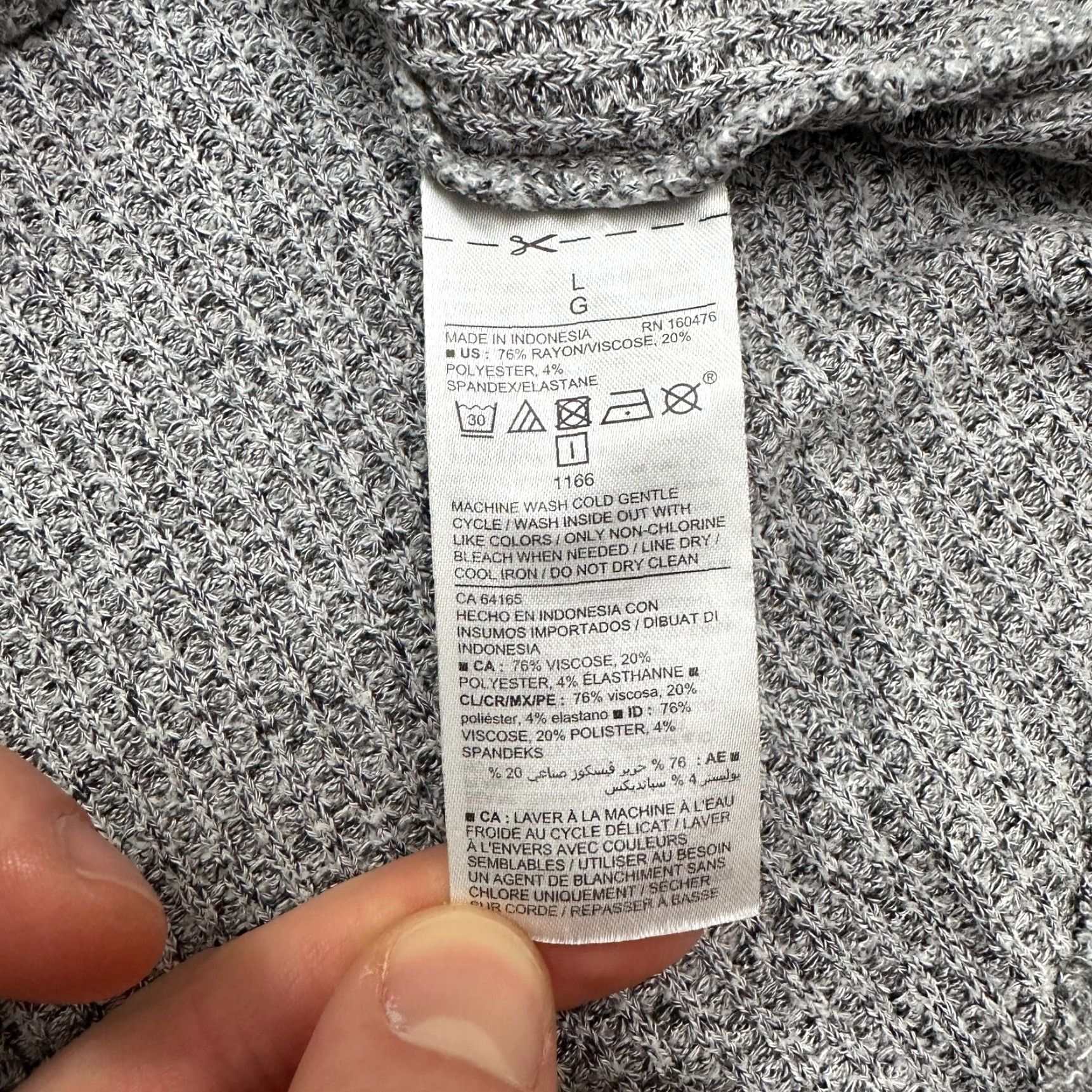 Old Navy Old Navy Henley Pullover Sweater Women L Gray Knit Casual Work Outdoor Size L / US 10 / IT 46 - 5 Thumbnail