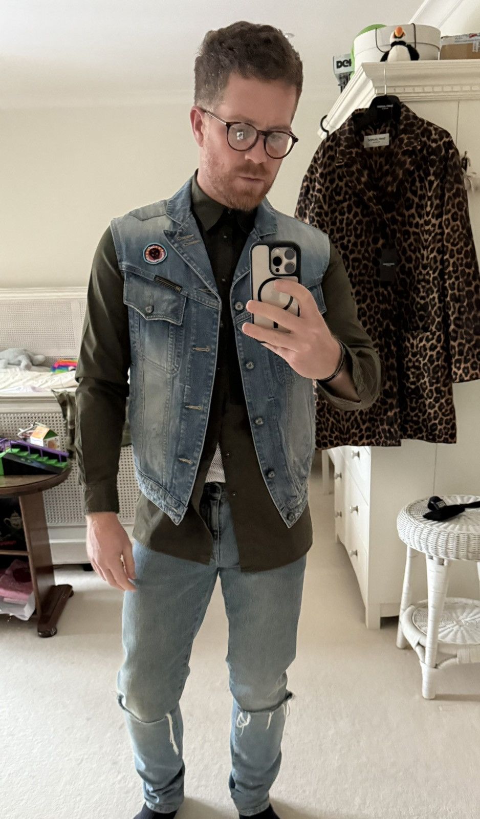 Lee × Vivienne Westwood Vivienne Westwood Anglomania seditionaries denim vest jacket Size US L / EU 52-54 / 3 - 4 Thumbnail