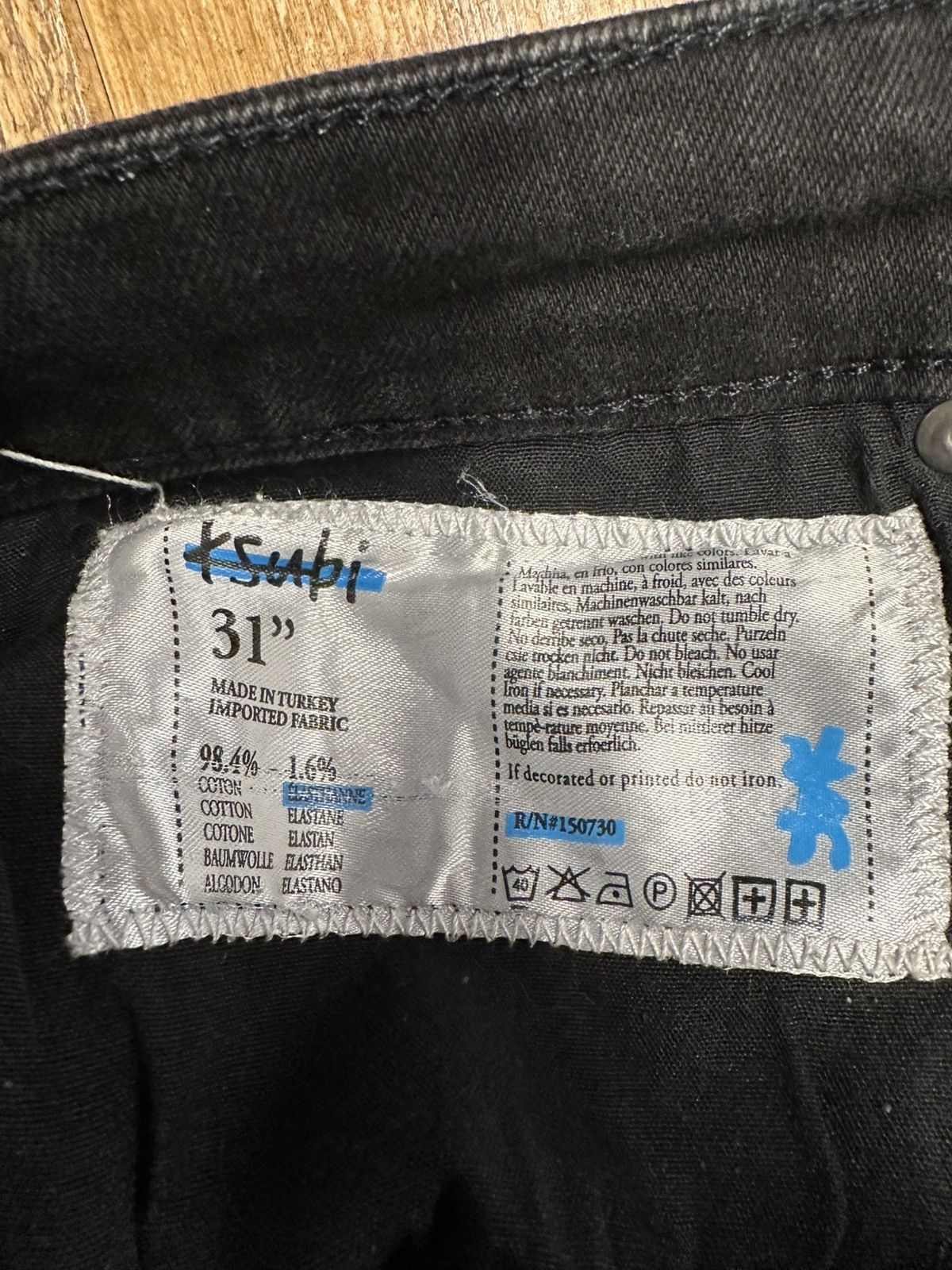 Ksubi Ksubi Plain Black Denim Jeans Size 31 Size US 31 - 5 Thumbnail