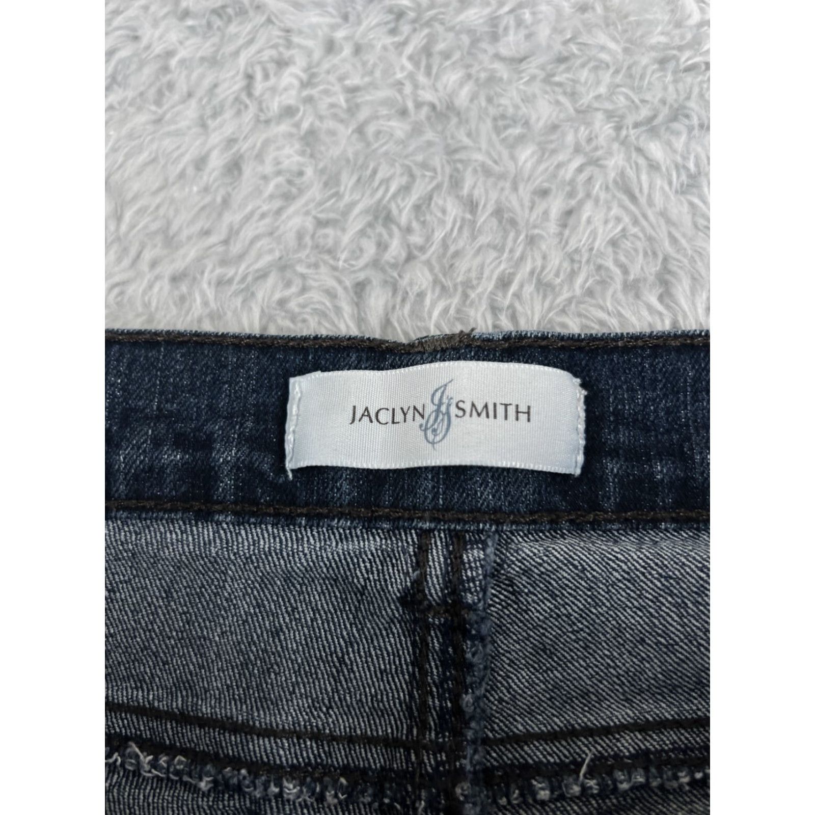 Vintage Jaclyn Smith Jeans Womens 6 Blue Denim Flared Mid Rise 27x27 Dark Wash Cowboy Southwestern American Designer Womens Size 28" / US 6 / IT 42 - 6 Thumbnail