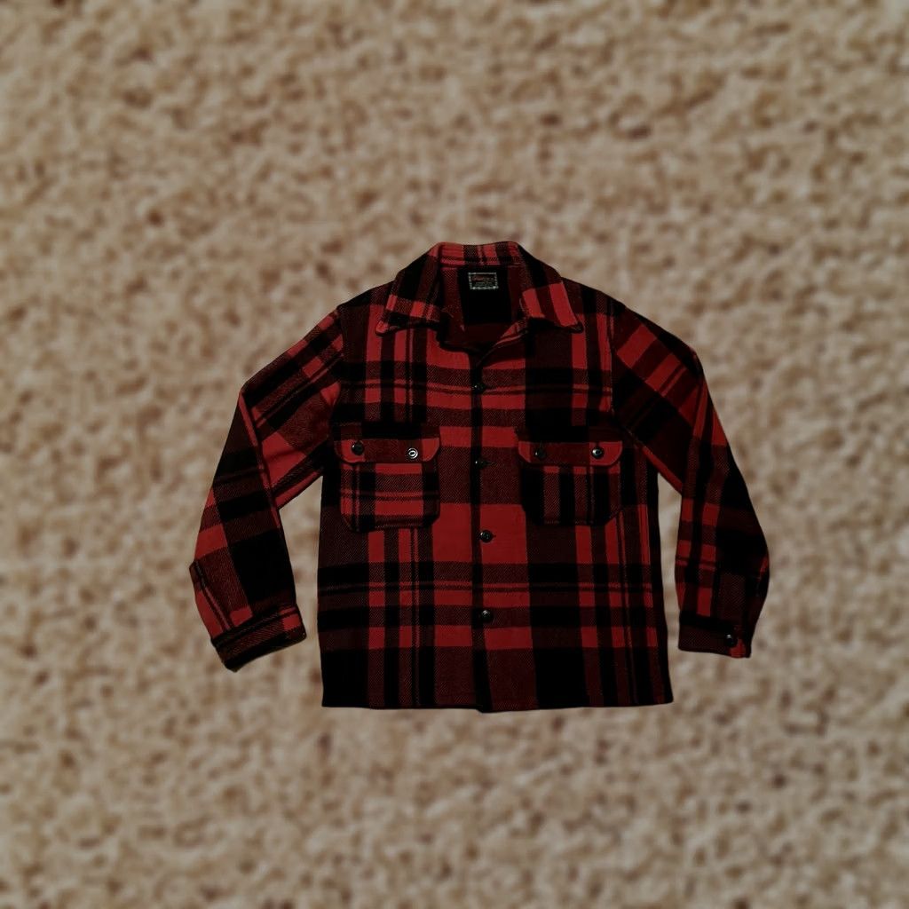 Chippewa VINTAGE Chippewa Shirt Men's Large Wool Buffalo Plaid Heavy Flannel 40s 50s Size US L / EU 52-54 / 3 - 1 Thumbnail