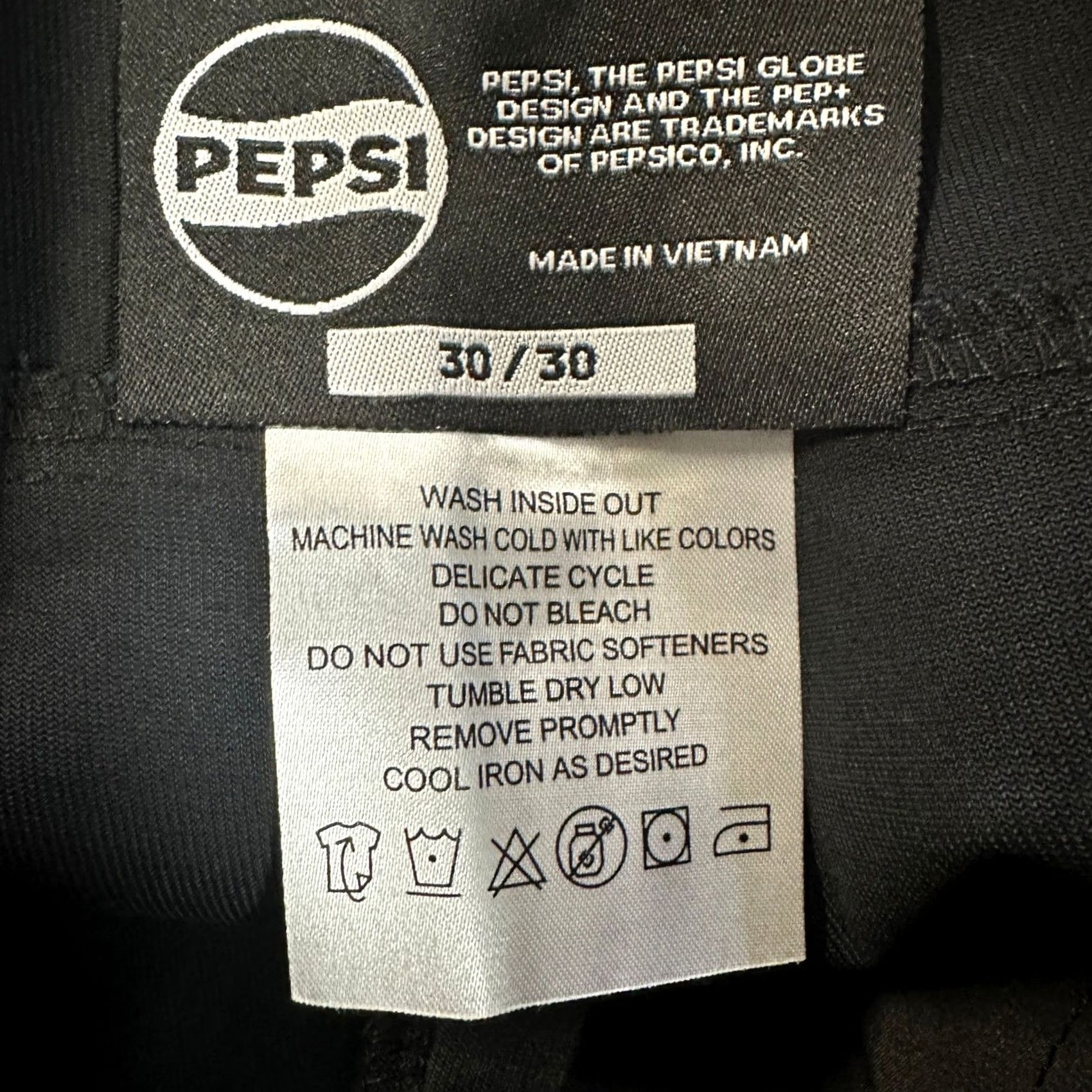 Vintage Pepsi Mens Cargo Pants 30X30 Black Flat Front Straight Leg Stretch Workwear NEW Mens Pants Black 30 Inseam 30 Coats? Size US 30 / EU 46 - 3 Thumbnail