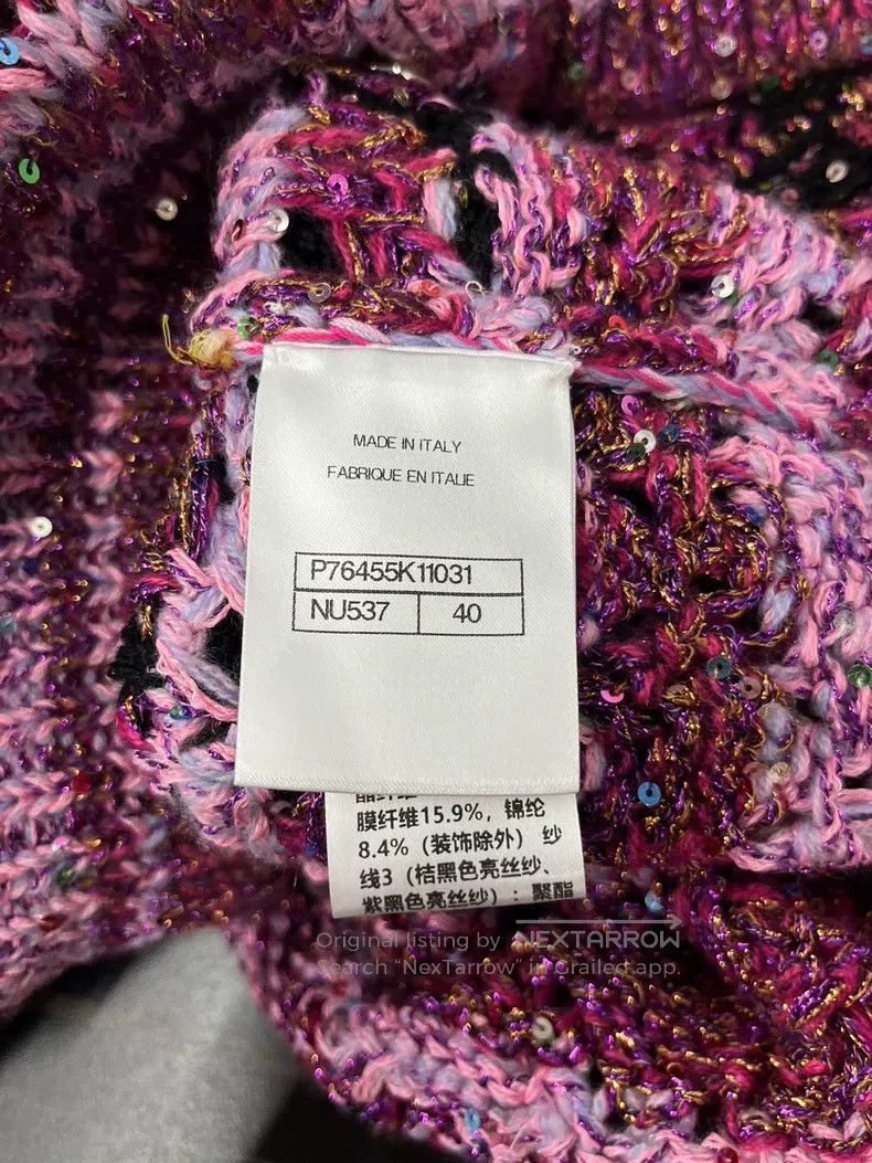 Other Chanel 24C Heavy Industry Colour Sequin Knitted Cardigan c Size S / US 4 / IT 40 - 6 Thumbnail