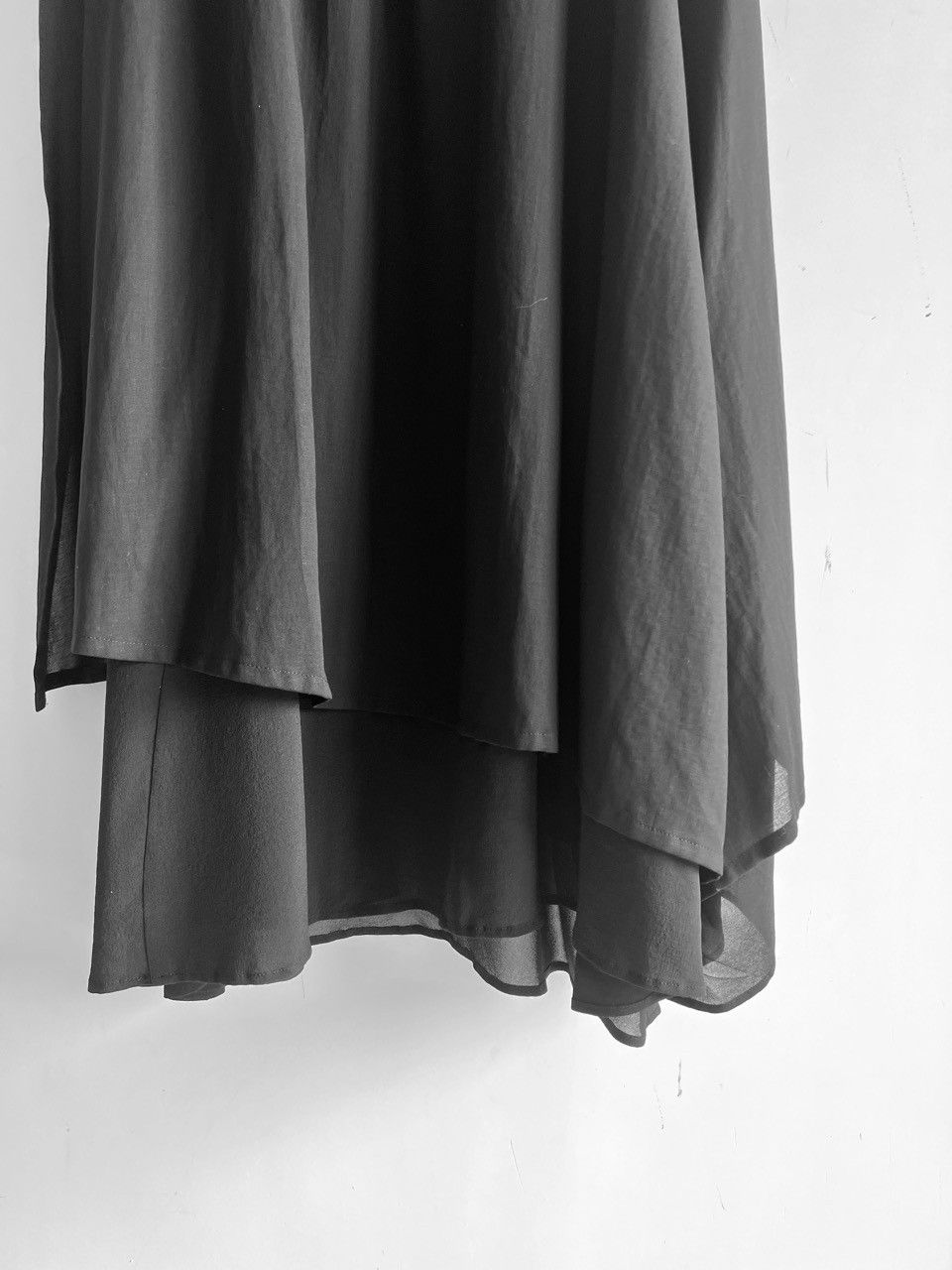Yohji Yamamoto Yohji Yamamoto - Silk Layered Asymmetrical Wide Skirt Pants Size 32" / US 10 / IT 46 - 3 Thumbnail