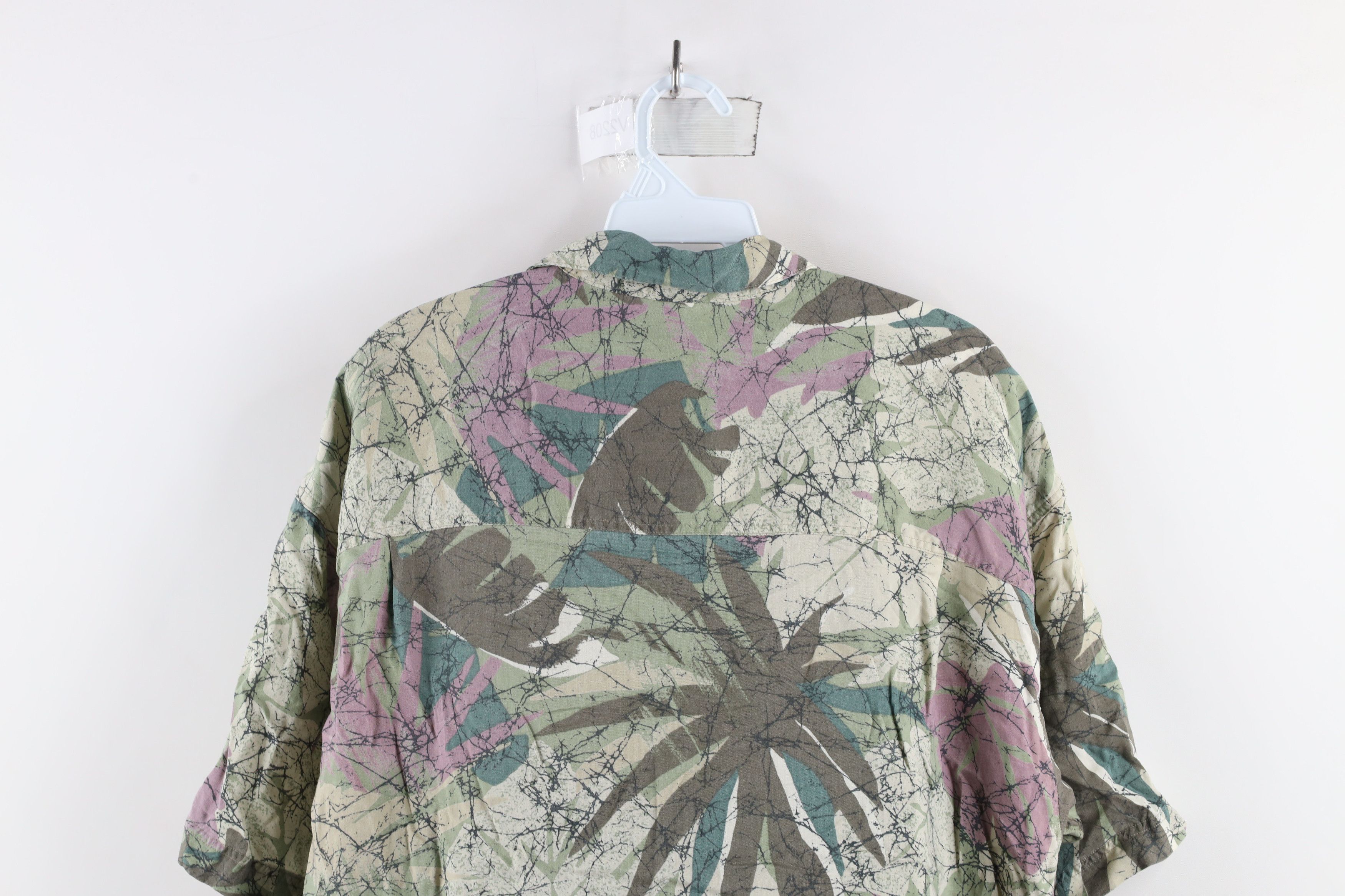 Vintage Vintage 90s Streetwear Abstract Flower Hawaiian Button Shirt Size US M / EU 48-50 / 2 - 7 Thumbnail