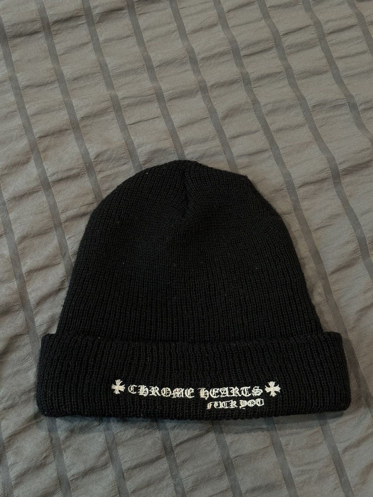 Chrome Hearts Fuck Beanie | Grailed