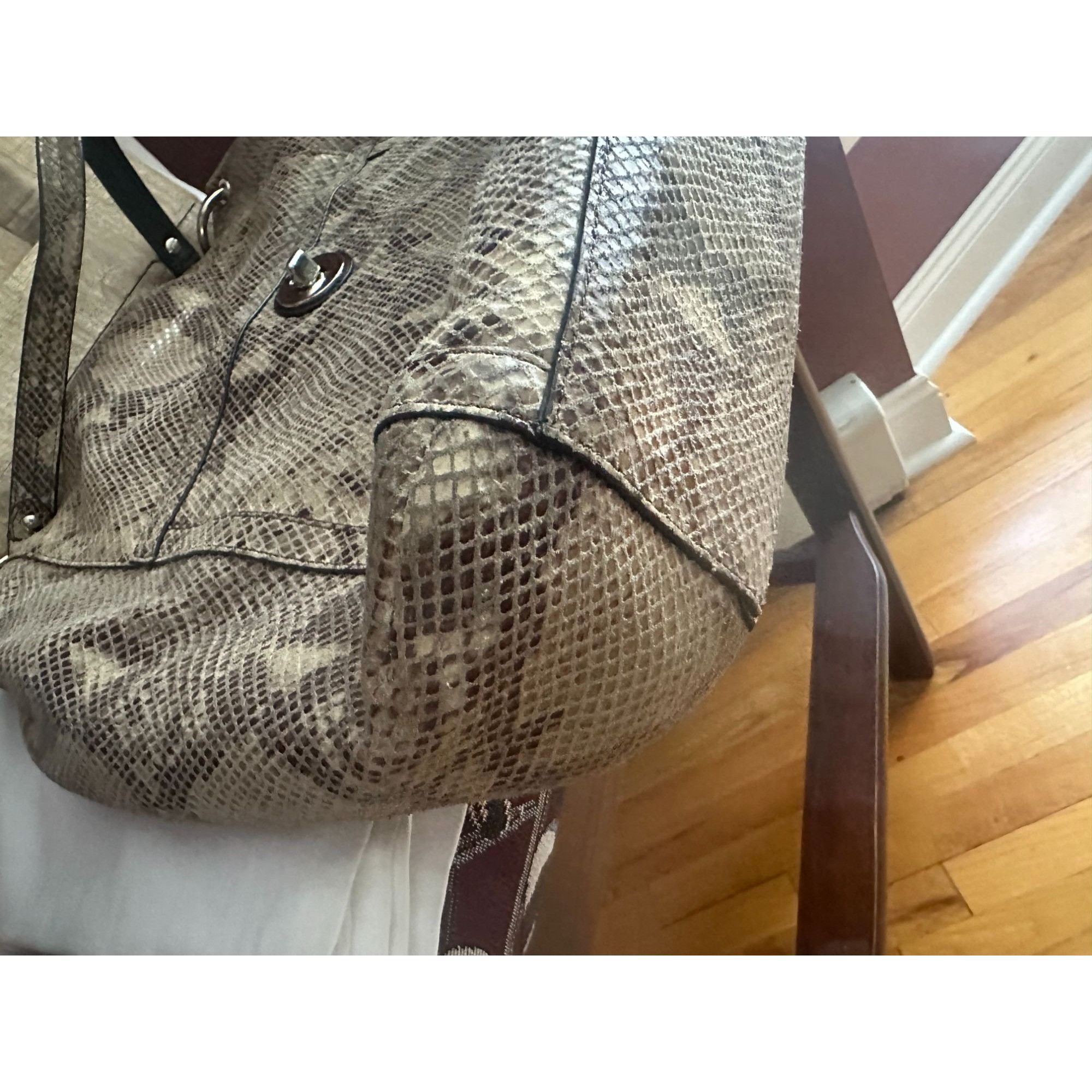 Coach COACH F24383 beige/brown PARK PYTHON HOBO Size ONE SIZE - 10 Thumbnail