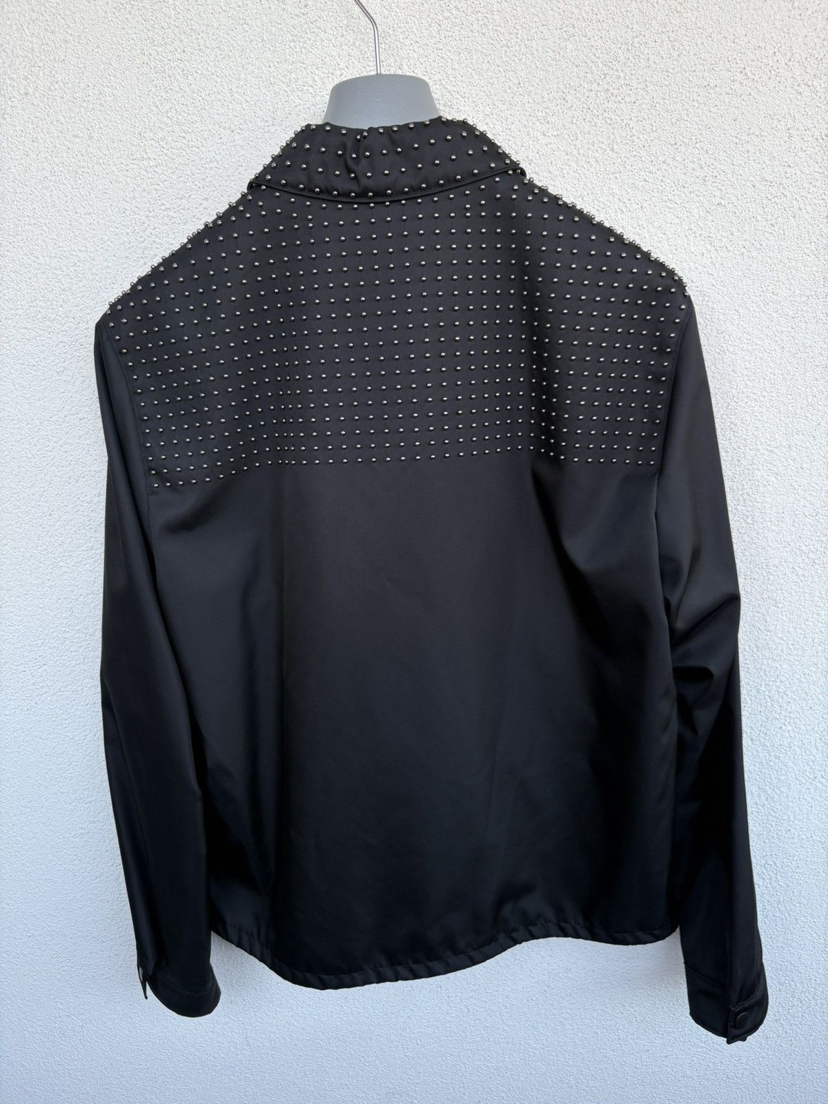 Prada Prada studded Re-Nylon blouson jacket size IT 50 Size US L / EU 52-54 / 3 - 3 Thumbnail