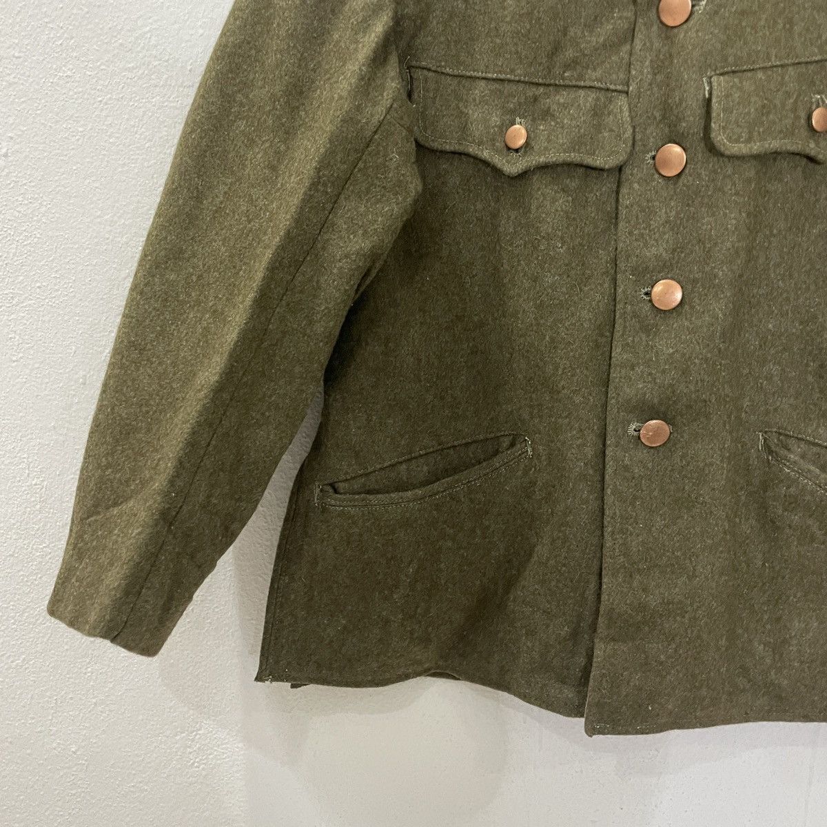 Vintage Vintage Military Wool Jacket Size L / US 10 / IT 46 - 3 Thumbnail