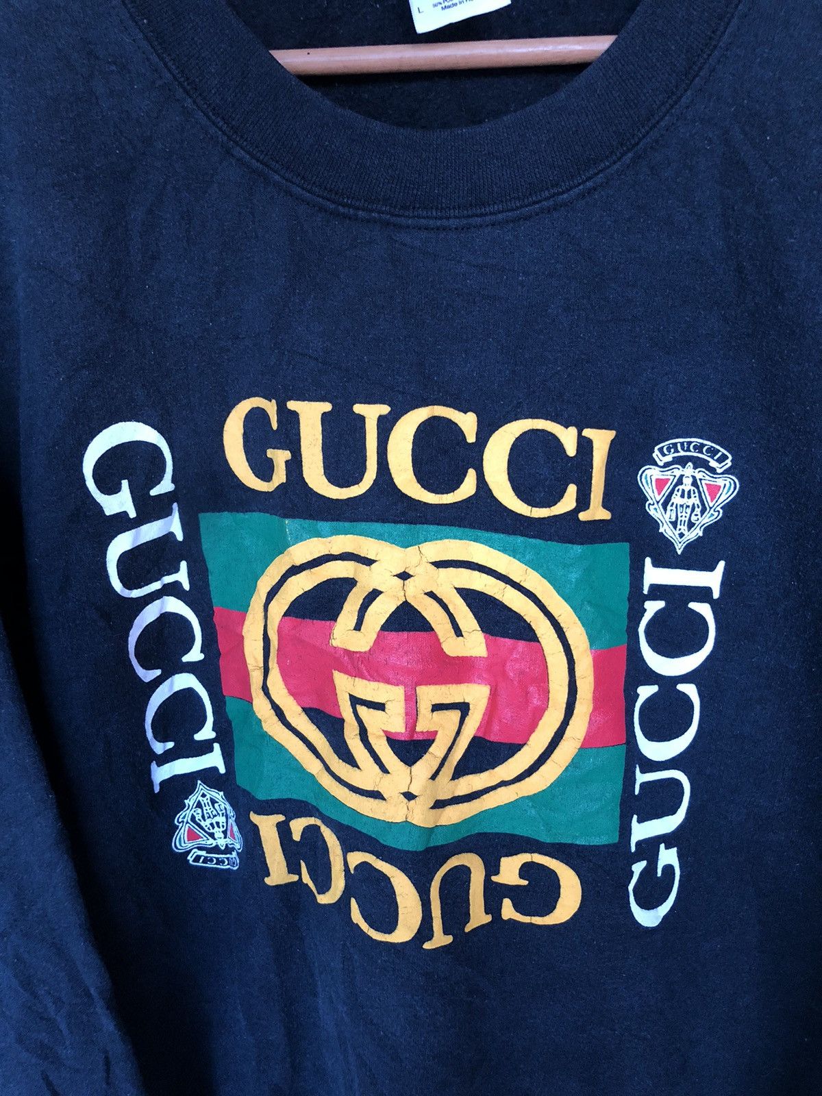 Vintage Vintage 90’s Gucci Bootleg Sweatshirt Size US L / EU 52-54 / 3 - 4 Thumbnail