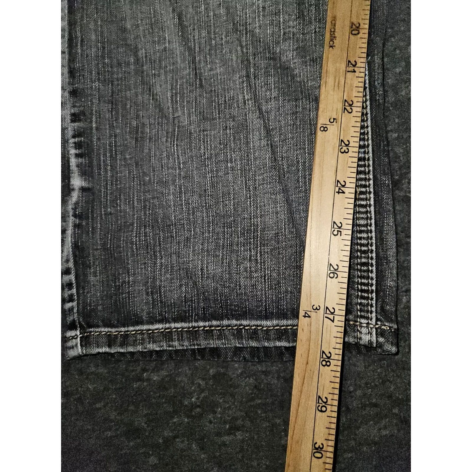 Vintage Axel Jeans Men's Gray Relaxed Straight Low Rise 30x30 Embroidered Preppy Size US 30 / EU 46 - 6 Thumbnail