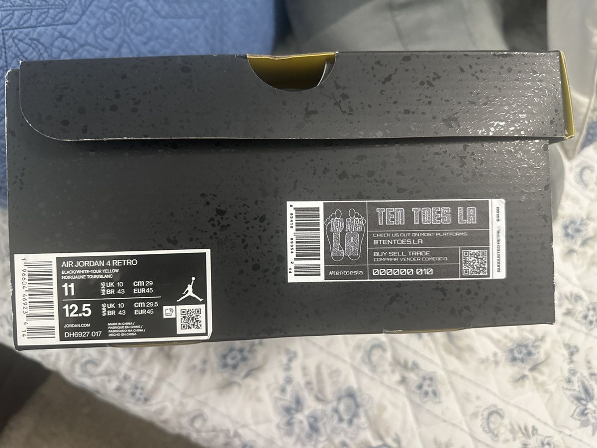 Jordan Brand Jordan Retro 4 Thunder Yellow Size US 11 / EU 44 - 8 Thumbnail