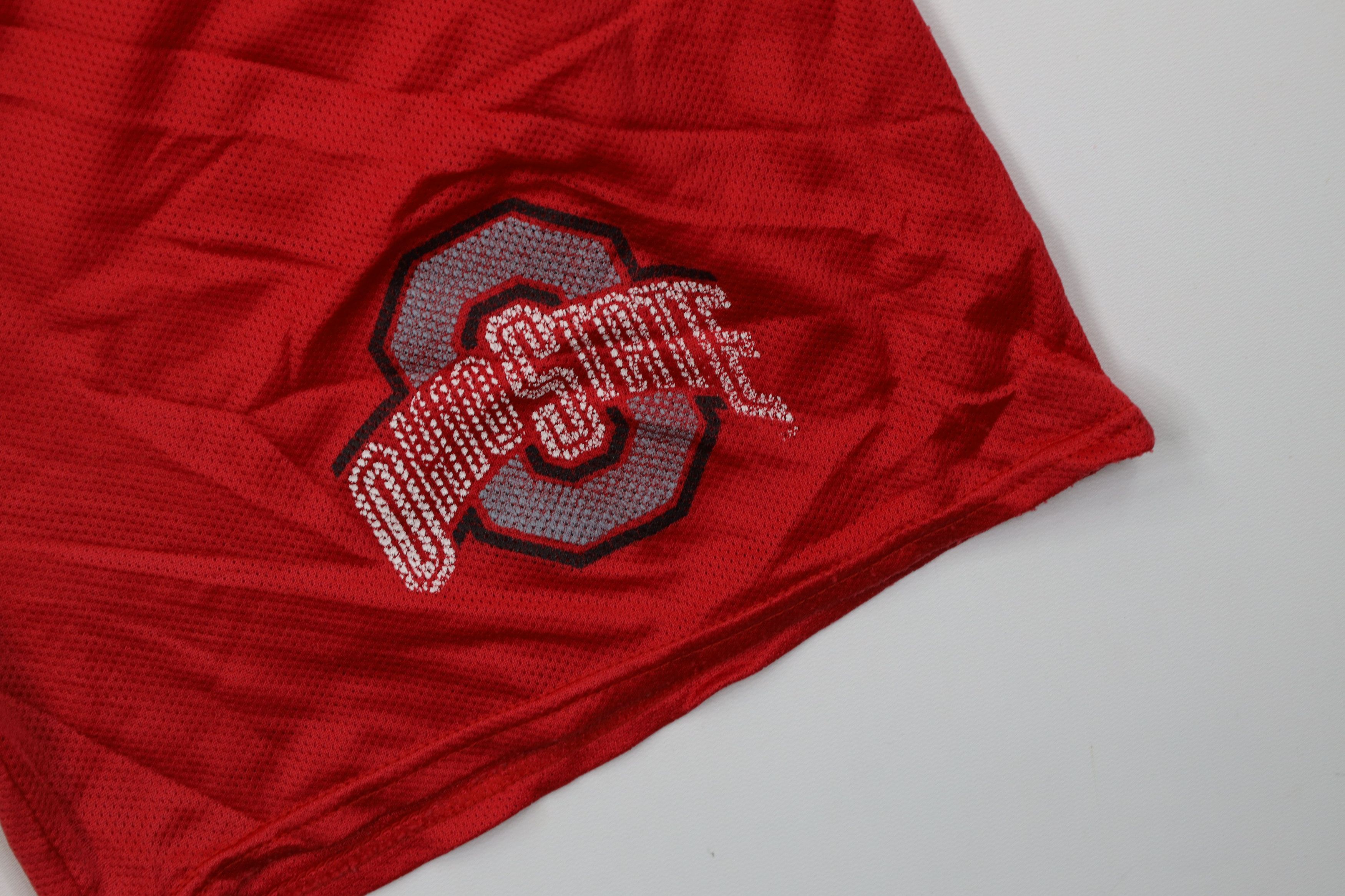 Vintage Vintage 90s Above Knee Ohio State University Shorts Red USA Size US 34 / EU 50 - 5 Thumbnail