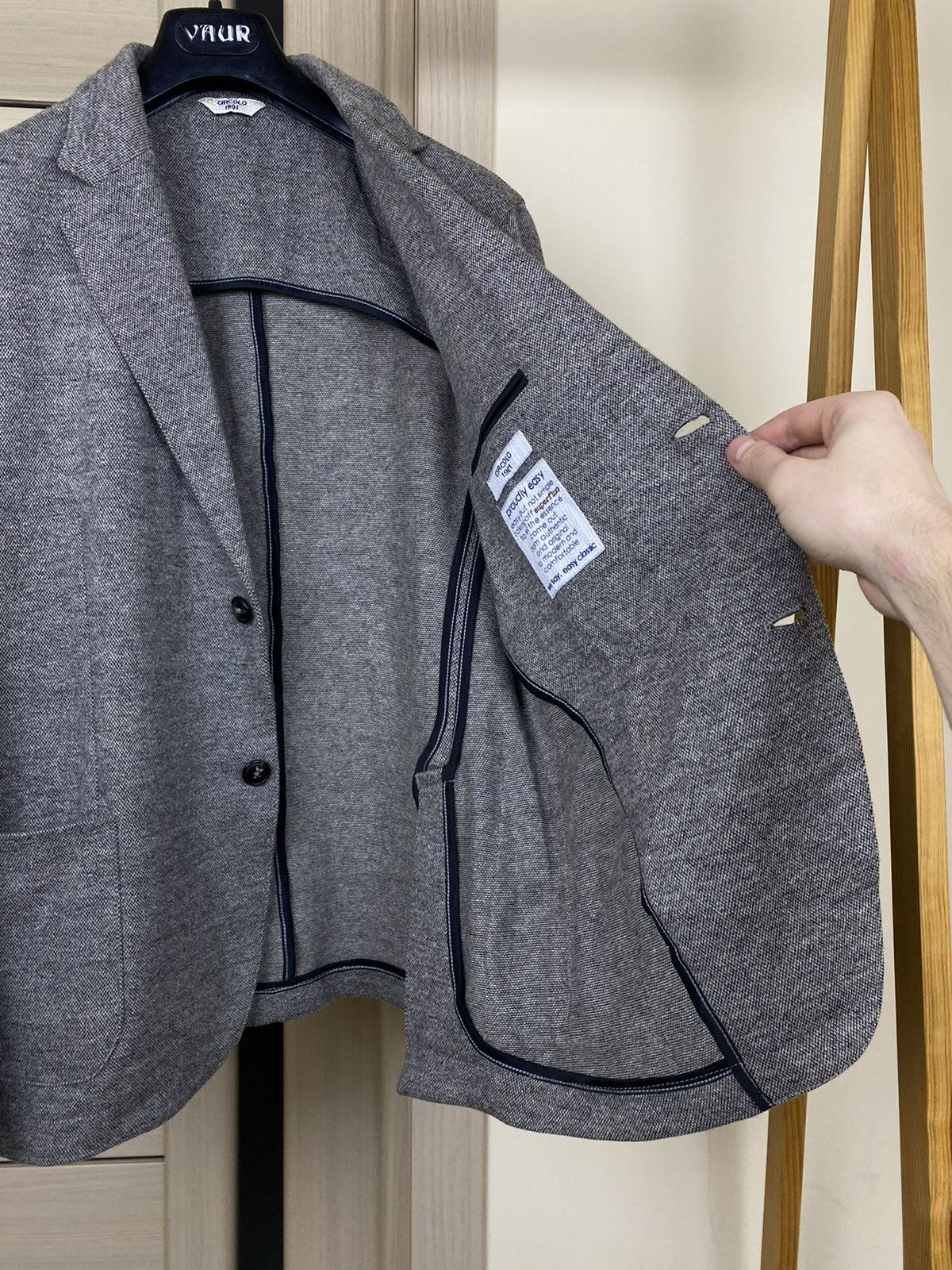 Circolo 1901 Circolo 1901 unlined wool Patterned Half Line Blazer jacket Size 48R - 7 Thumbnail