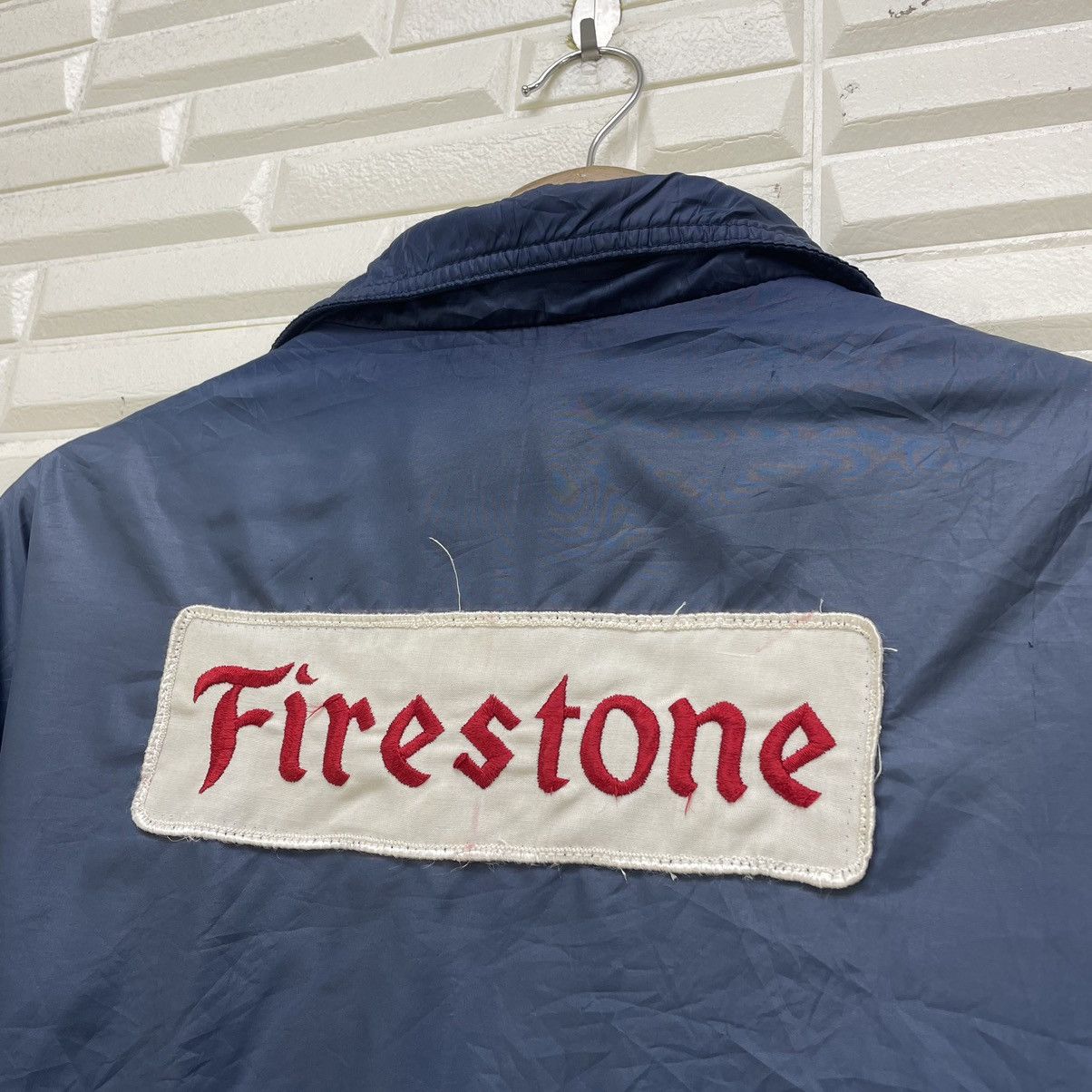 Burlington 🔥VTG 90s Burlington x Swingster Firehawk Firestone Pacth Size US L / EU 52-54 / 3 - 5 Thumbnail