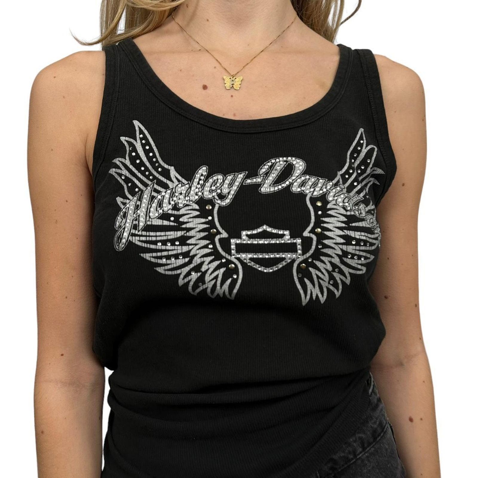 Harley Davidson Vintage womens harley davidson tank Size L / US 10 / IT 46 - 2 Thumbnail