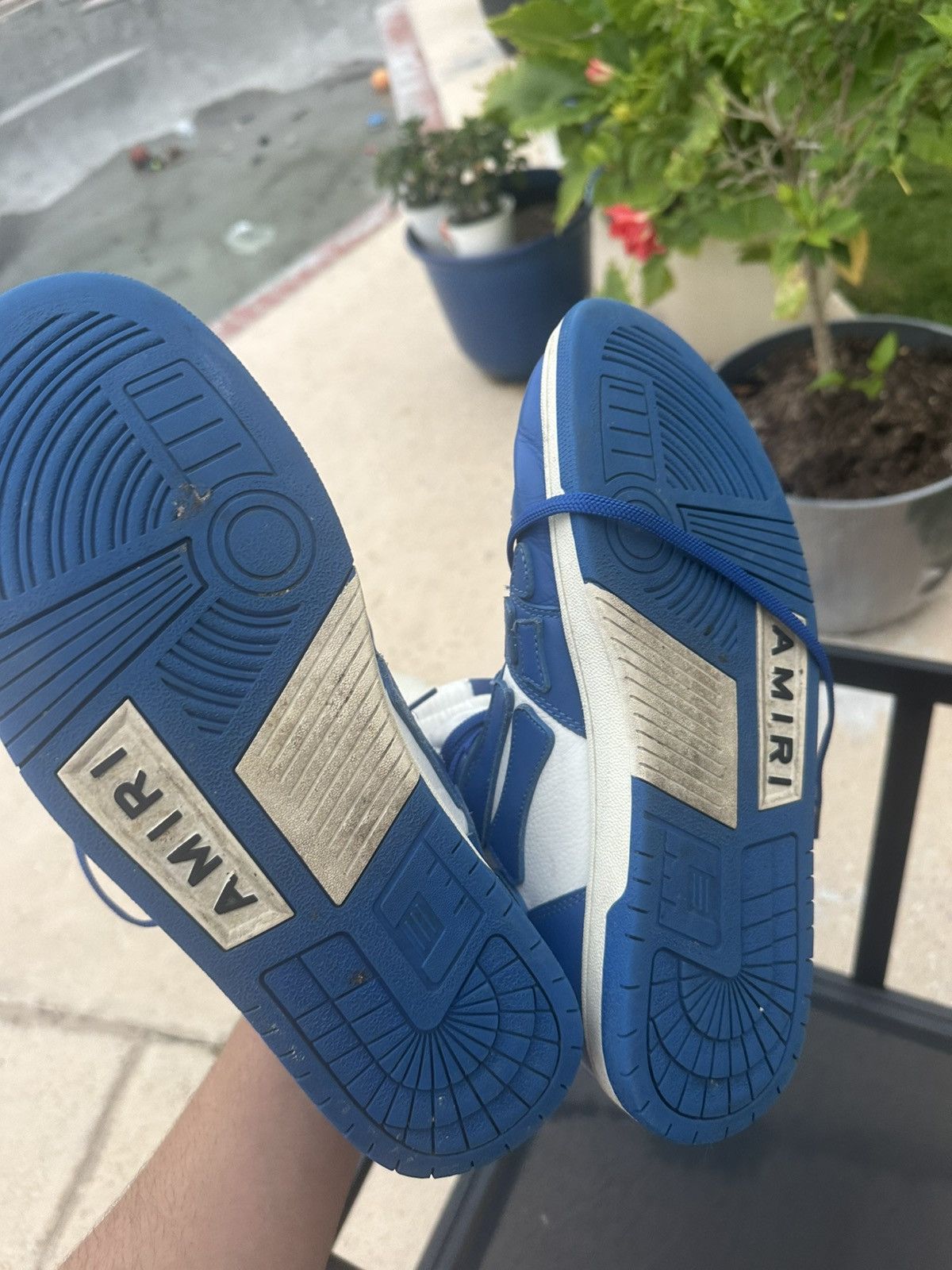 Amiri Amiri blue hightops Size US 12 / EU 45 - 2 Thumbnail