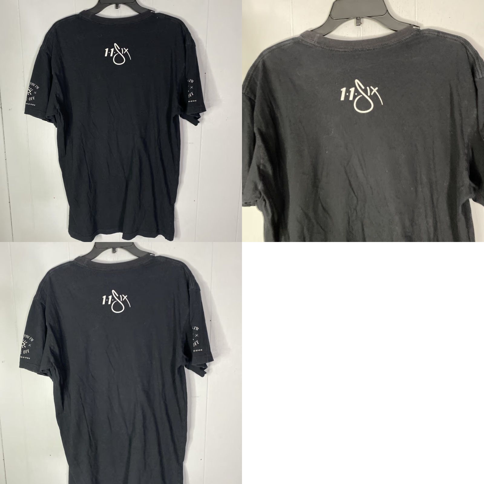 Everlane 11Six T-Shirt Mens Large L Neverland Tour Y2K Reach Records Music Band Black Size US L / EU 52-54 / 3 - 10 Thumbnail