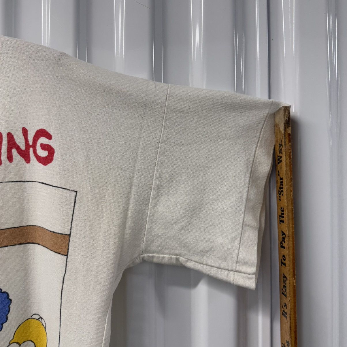 The Simpsons × Vintage RARE Vintage 1990 Simpsons Family Bonding Big Graphic Tee Size US L / EU 52-54 / 3 - 16 Thumbnail