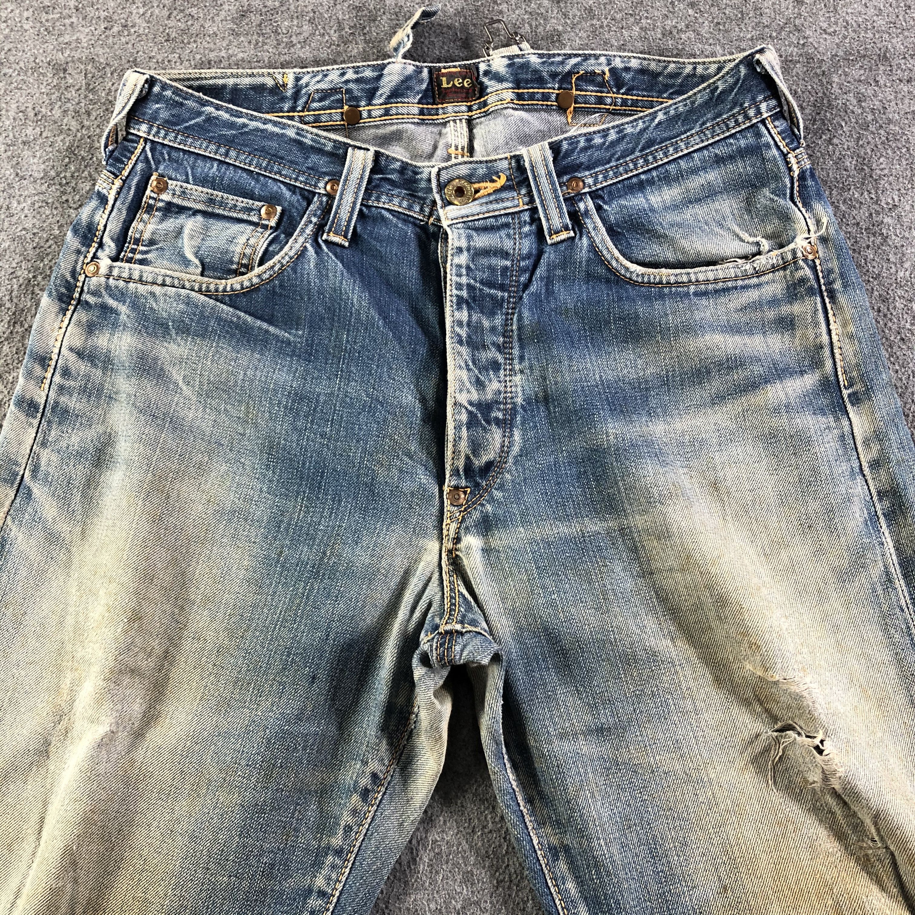 Lee Vintage Blue Wash Lee Jeans-J2961 Size US 32 / EU 48 - 3 Thumbnail