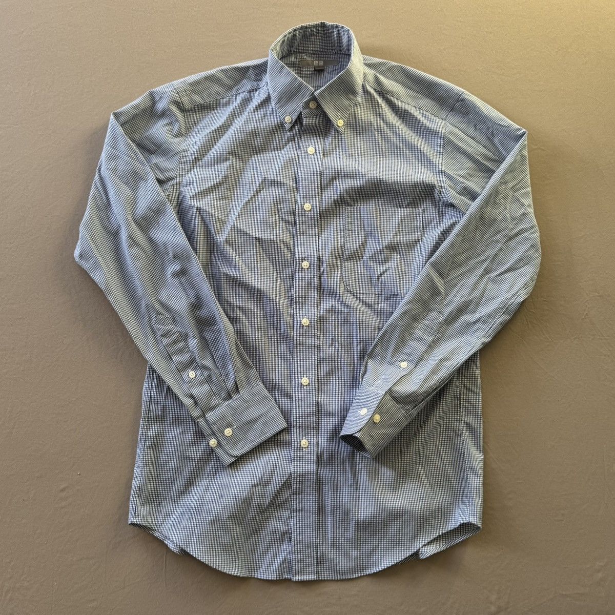 Uniqlo Uniqlo Checkered Oxford Slim Shirt Size US XS / EU 42 / 0 - 1 Thumbnail