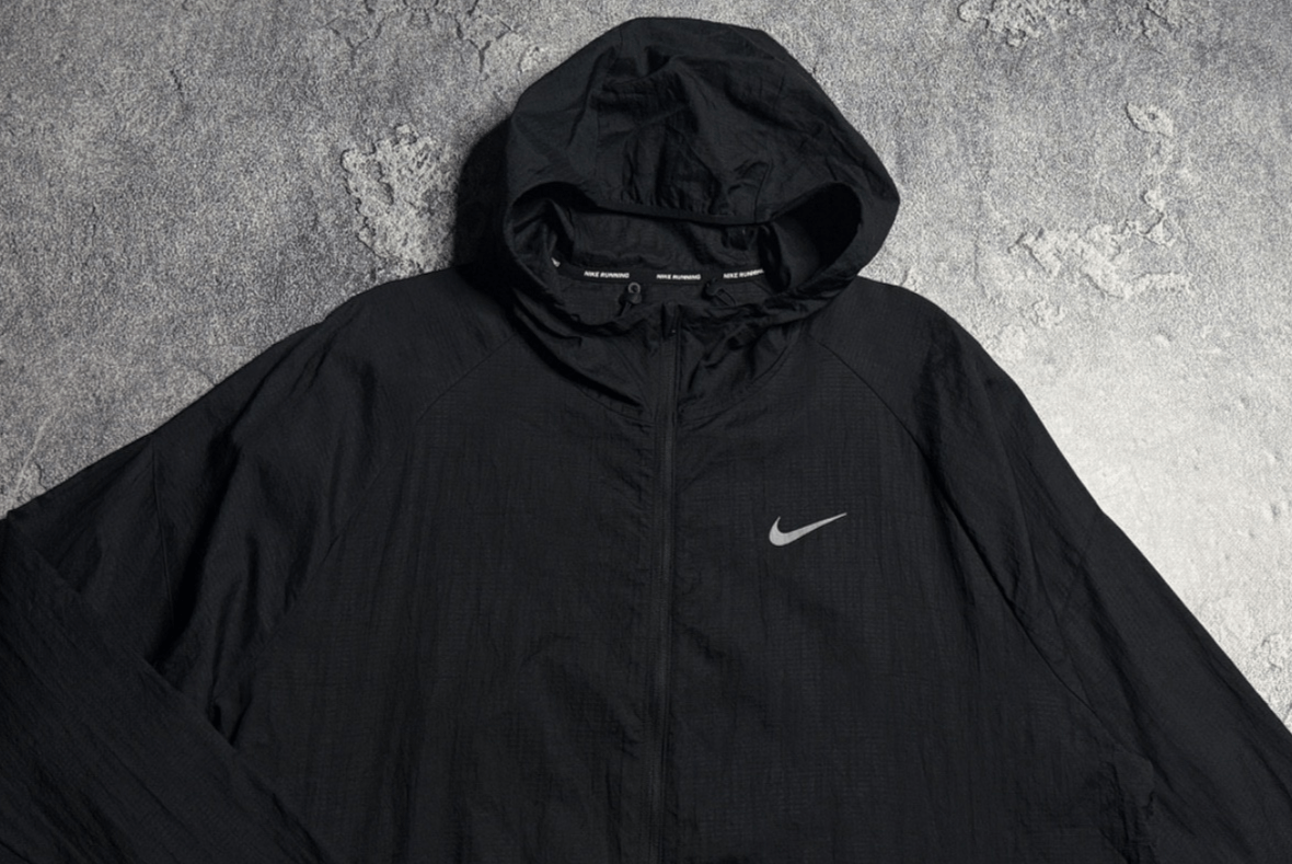 Nike Nike Running Windbreaker Jacket Black Hooded Swoosh XL Size US XL / EU 56 / 4 - 3 Thumbnail
