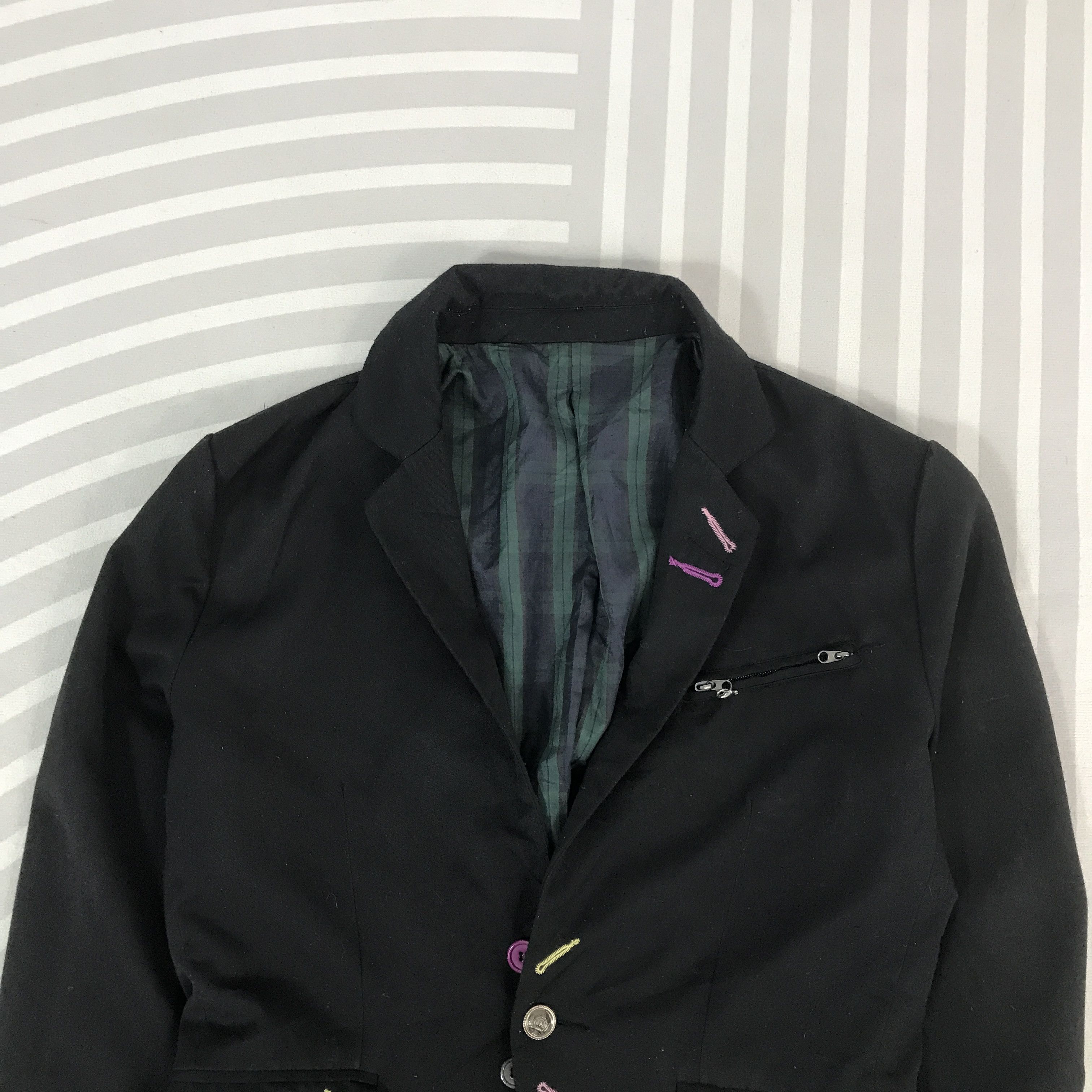 Japanese Brand Vintage Japan multibutton punk Authentic Jacket K61B25 Size US M / EU 48-50 / 2 - 2 Thumbnail