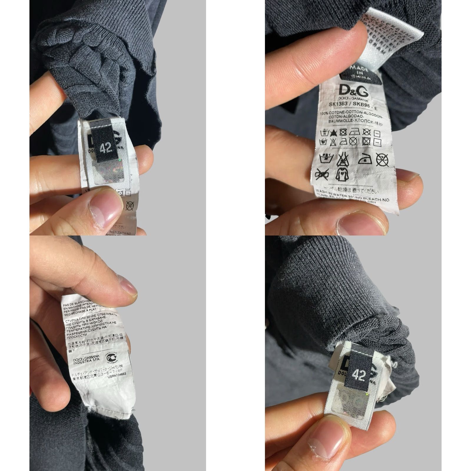 Dolce & Gabbana Dolce&Gabbana Cardigan V-Neck Women’s Size 42 Gray Sweater 42 Cardigan Womens Vintage No Size M / US 6-8 / IT 42-44 - 9 Thumbnail