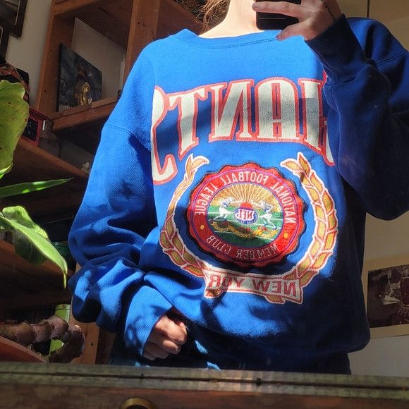 Other 90’s NY Giants Home Team Vintage NFL Crewneck Sweatshirt - L Size US L / EU 52-54 / 3 - 8 Thumbnail