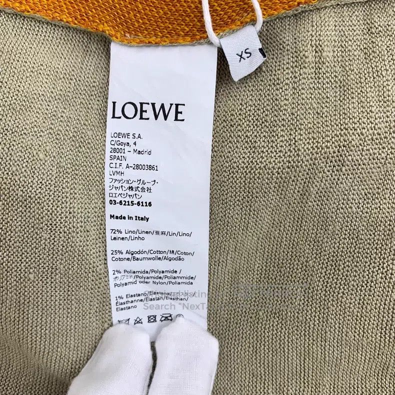 Loewe Loewe Brown Logo Letter Printed Linen Crew Neck Long Sleev Size XS / US 0-2 / IT 36-38 - 6 Thumbnail