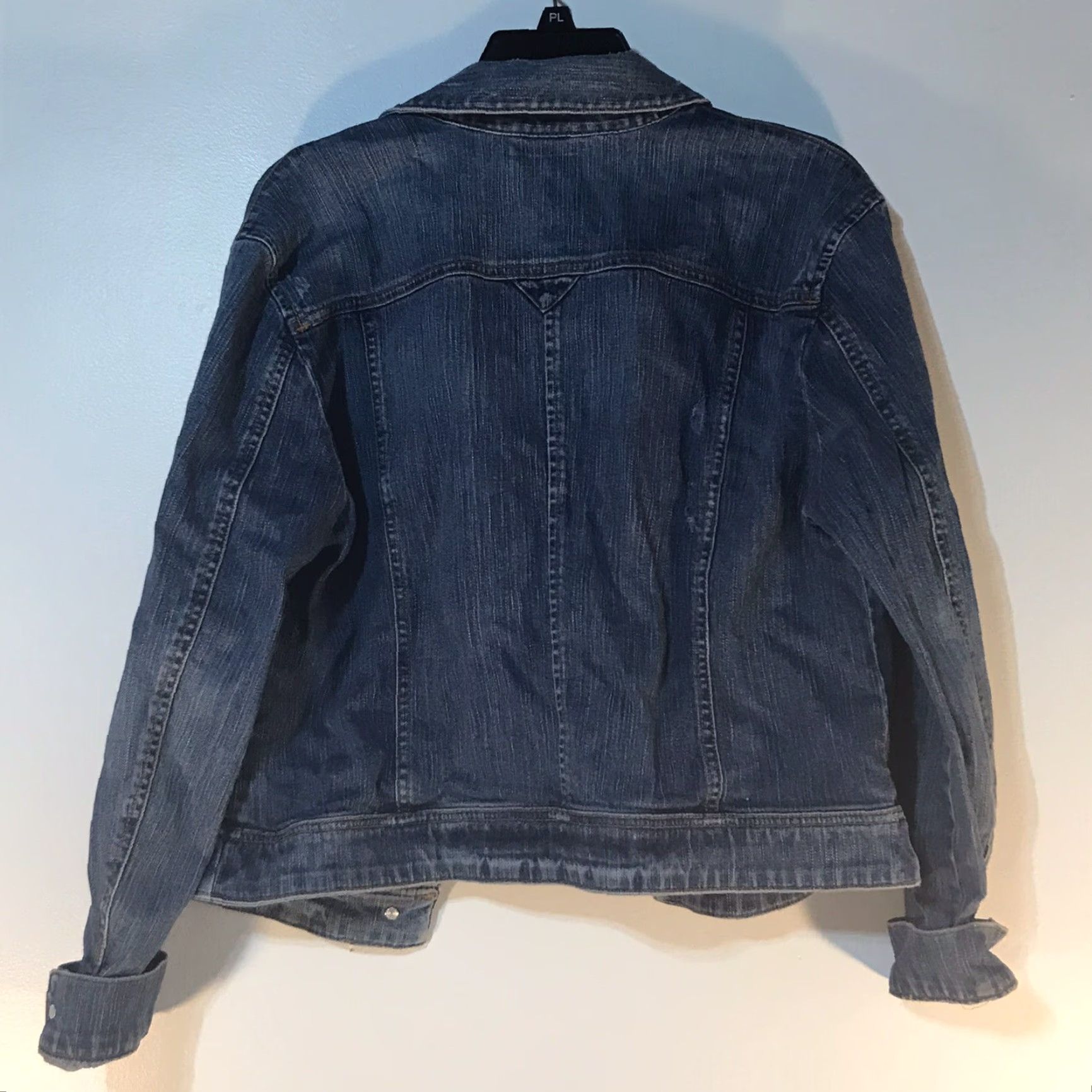 Vintage VINTAGE New York & Co Denim Jacket Women’s XL Blue Casual Long Sleeve Button-Up Size 40" / US 18 - 2 Thumbnail