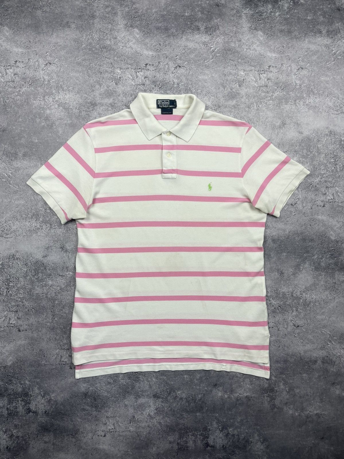 Polo Ralph Lauren Vintage Polo Ralph Lauren Striped Polo Shirt Size US M / EU 48-50 / 2 - 1 Thumbnail