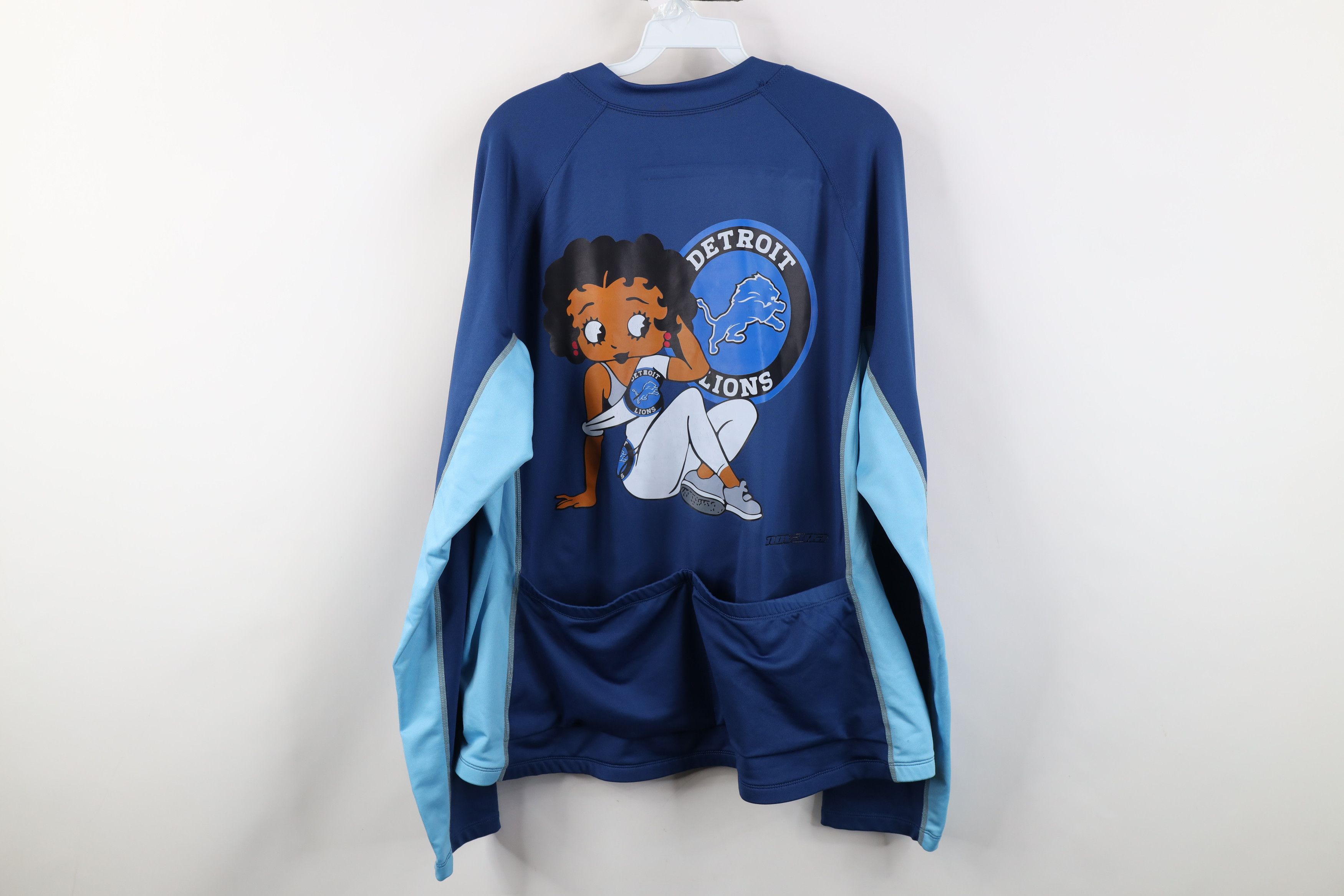 Vintage Novara Cycling Lions Betty Boop Half Zip Pullover Jersey Top Size 3XL / US 20-22 - 13 Thumbnail
