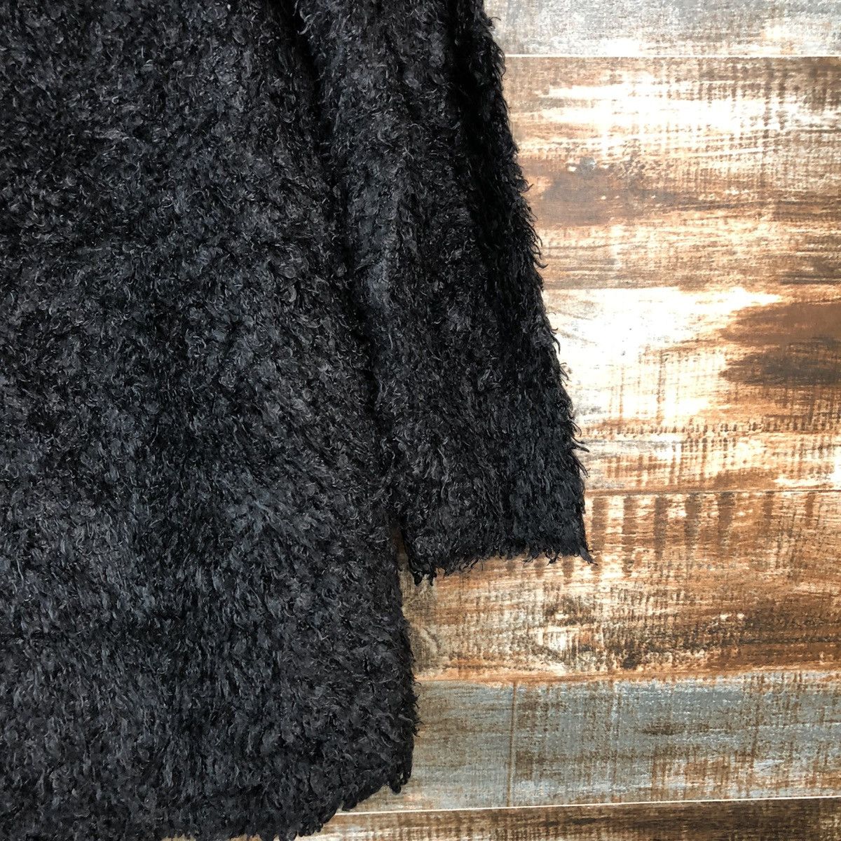 Homespun Knitwear × Japanese Brand DLL A Little Emotion Black Mohair Knitwear #C059 Size S / US 4 / IT 40 - 8 Thumbnail