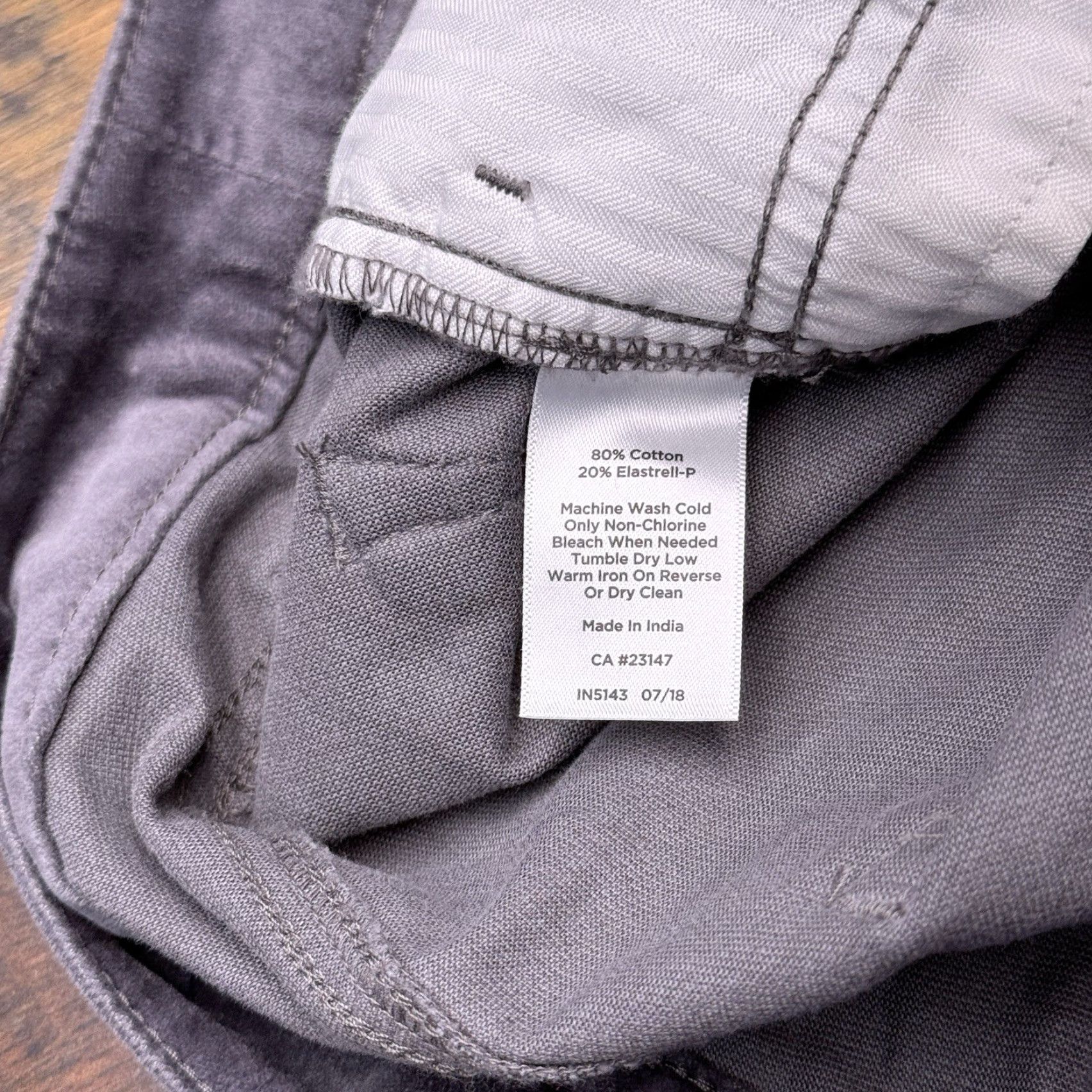 Talbots Talbots High Rise Velvet Pants 12 Gray Straight Leg Stretch Size 34" / US 12 / IT 48 - 5 Thumbnail