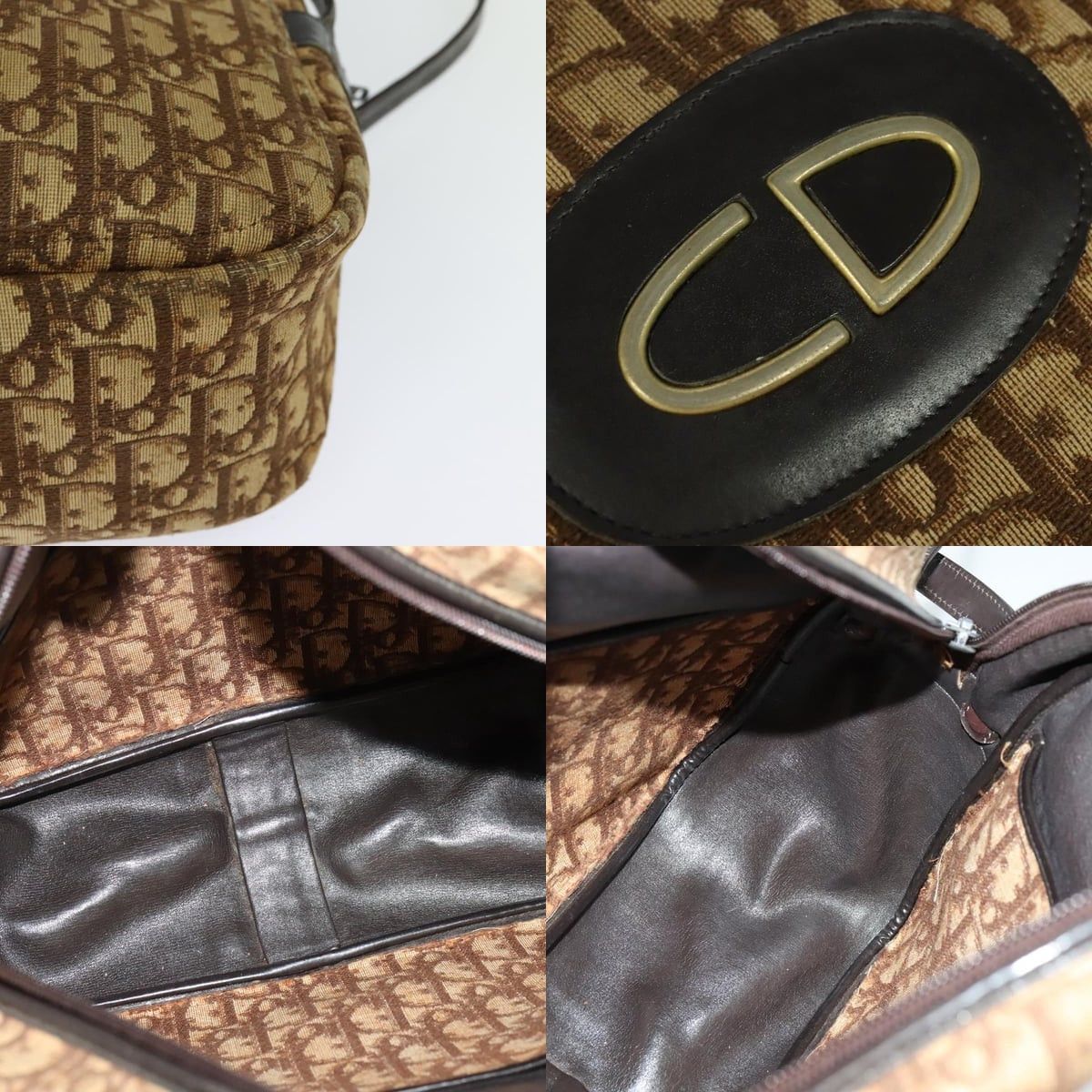 Dior DIOR Trotter Canvas Shoulder Bag Brown Size ONE SIZE - 11 Thumbnail