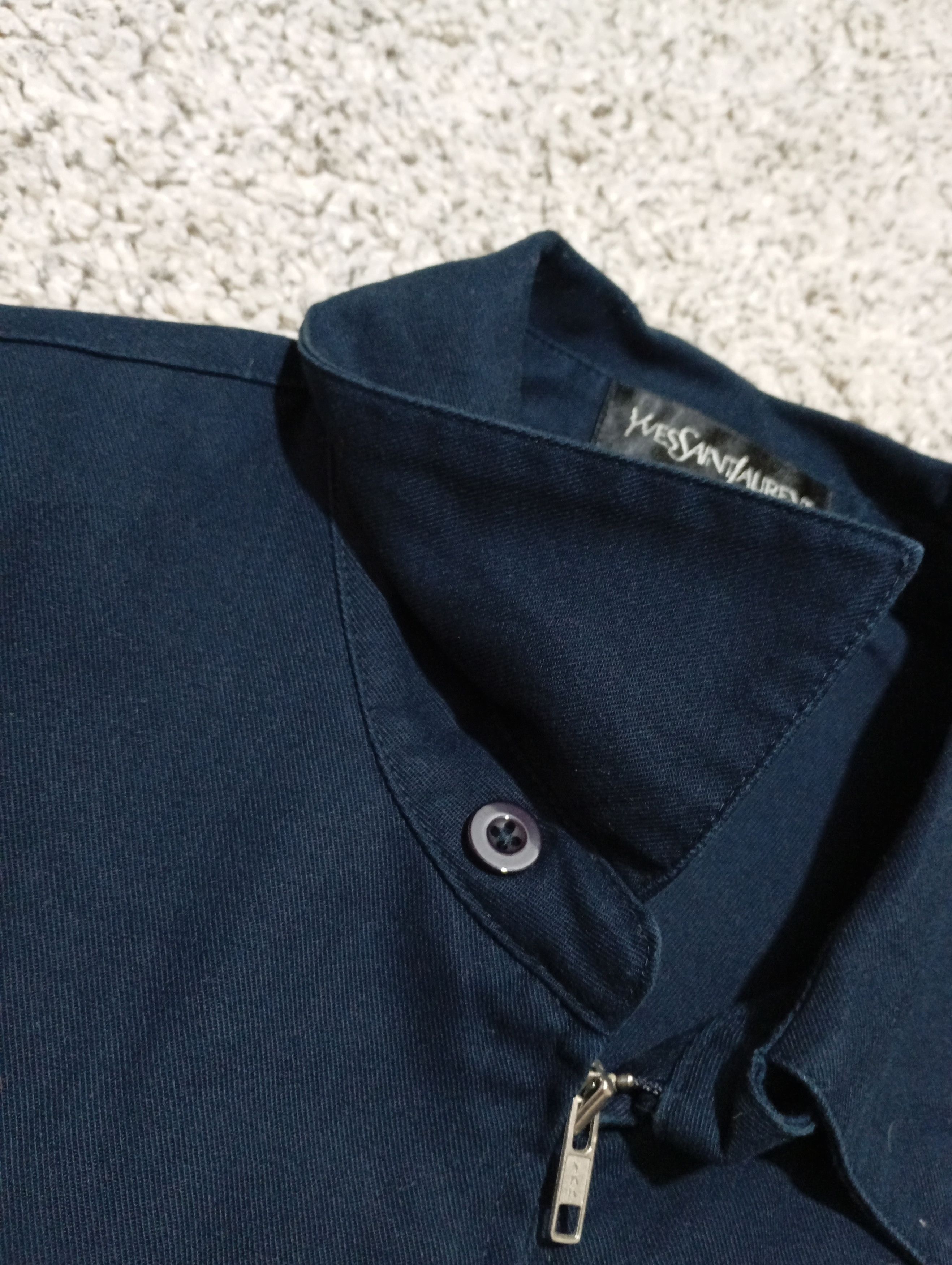 Yves Saint Laurent Yves Saint Laurent YSL Harrington Jacket Bleu Navy Size US XL / EU 56 / 4 - 7 Thumbnail