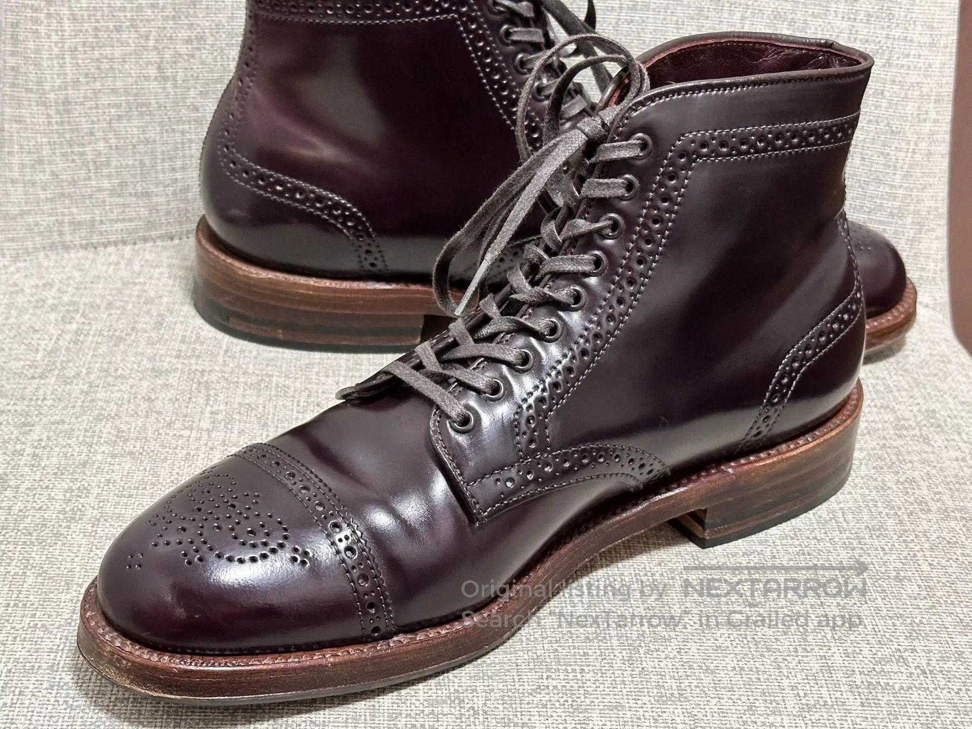 Alden Alden Medallion StraightTip Boot. Size US 7.5 / EU 40-41 - 5 Thumbnail