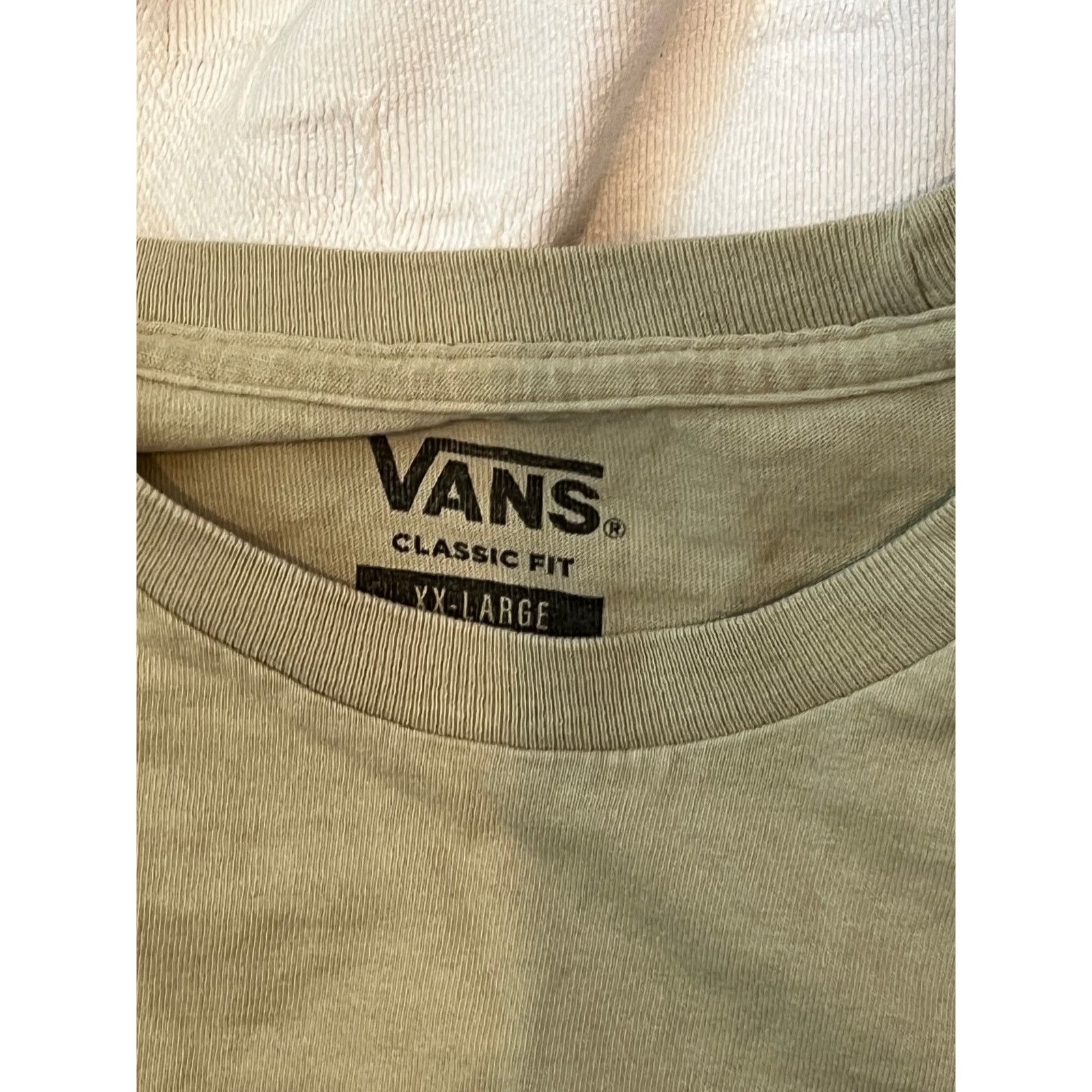 Vans Vans Off The Wall Beige T-Shirt Mens XXL Size US XXL / EU 58 / 5 - 3 Thumbnail