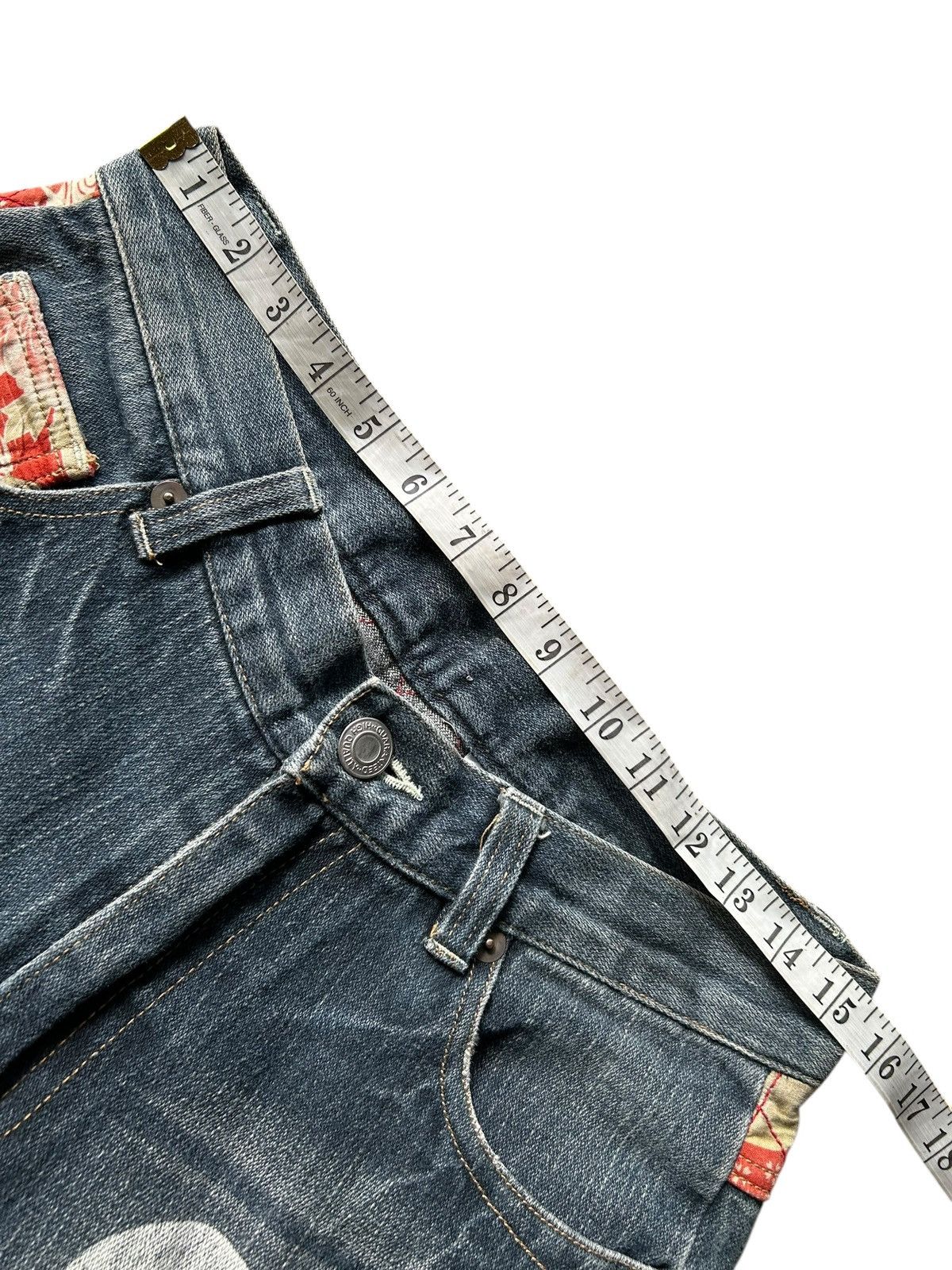 Kapital Karakuri Tamashii Inspired Japanese Distressed Denim Jeans Size US 31 - 13 Thumbnail