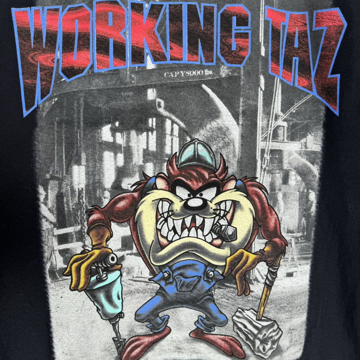 Vintage Vintage 90s Working Taz Looney Tunes Screen Stars T Shirt Size US XL / EU 56 / 4 - 4 Thumbnail
