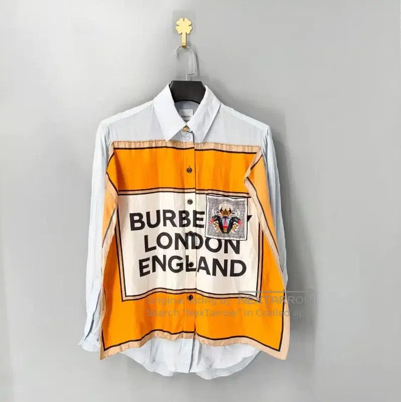 Burberry Burberry Colorful Silk Shirt for Men. Size US M / EU 48-50 / 2 - 1 Thumbnail