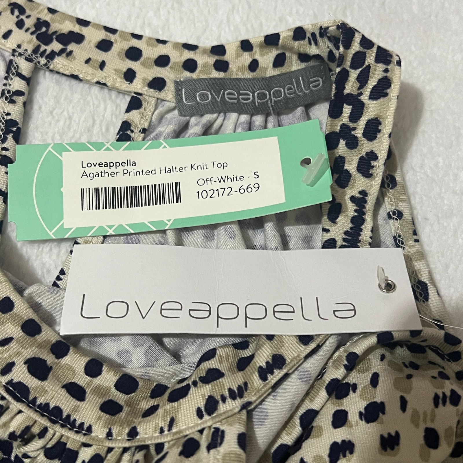 Other Agather Printed Halter Knit Top -Stitch Fix Patterned Blouse Size S / US 4 / IT 40 - 4 Thumbnail