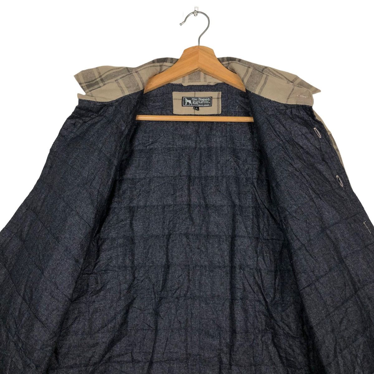 Flannel 🔥VINTAGE FLANNEL SHIRT JACKET WORK MAC BOGARD TARTAN DESIGN Size US L / EU 52-54 / 3 - 14 Thumbnail
