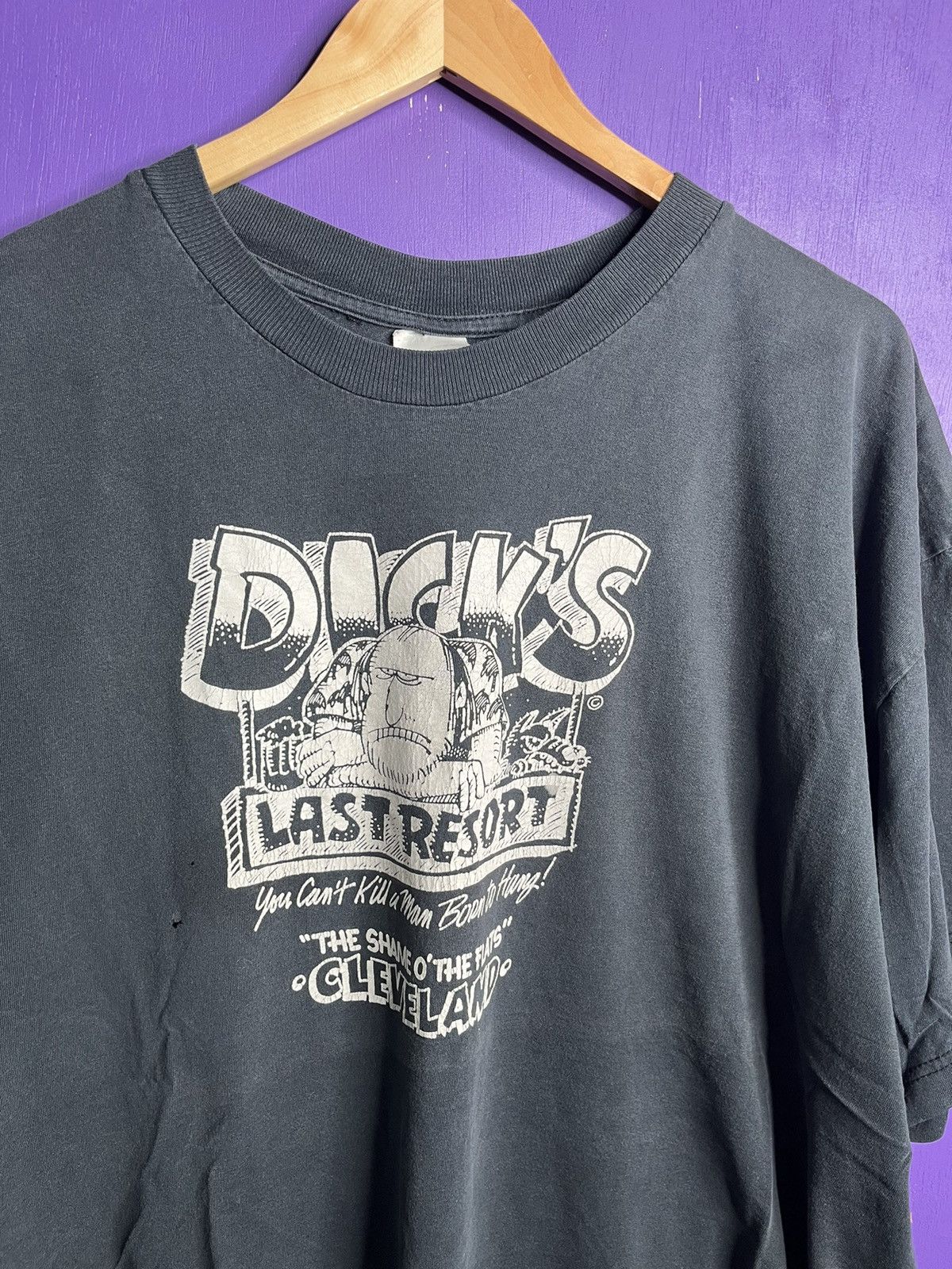 Vintage Vintage 90s Dicks last resort Cleveland t-shirt Size US XXL / EU 58 / 5 - 3 Thumbnail